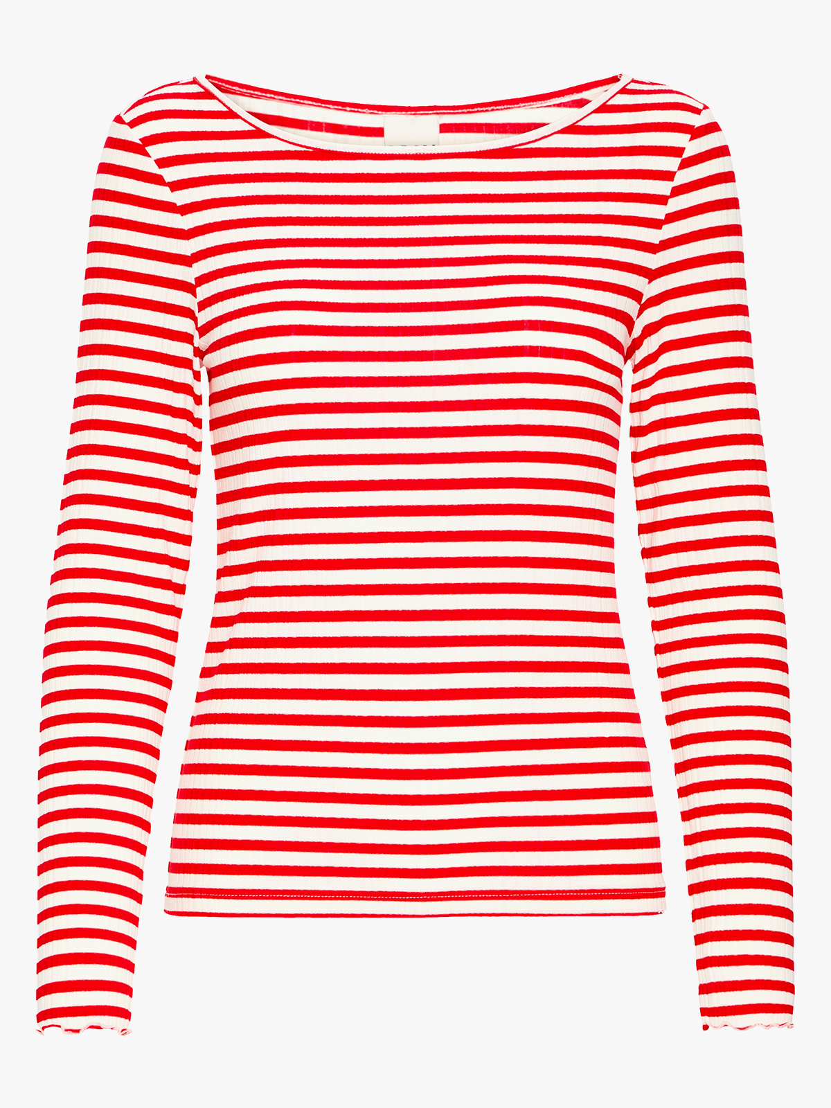 Ichi Cella Long Sleeve Cloud / Fiery Red