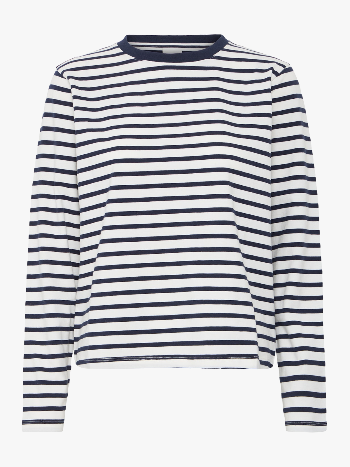 Ichi Mira Loose Long Sleeve 3 Total Eclipse / Cloud Dancer