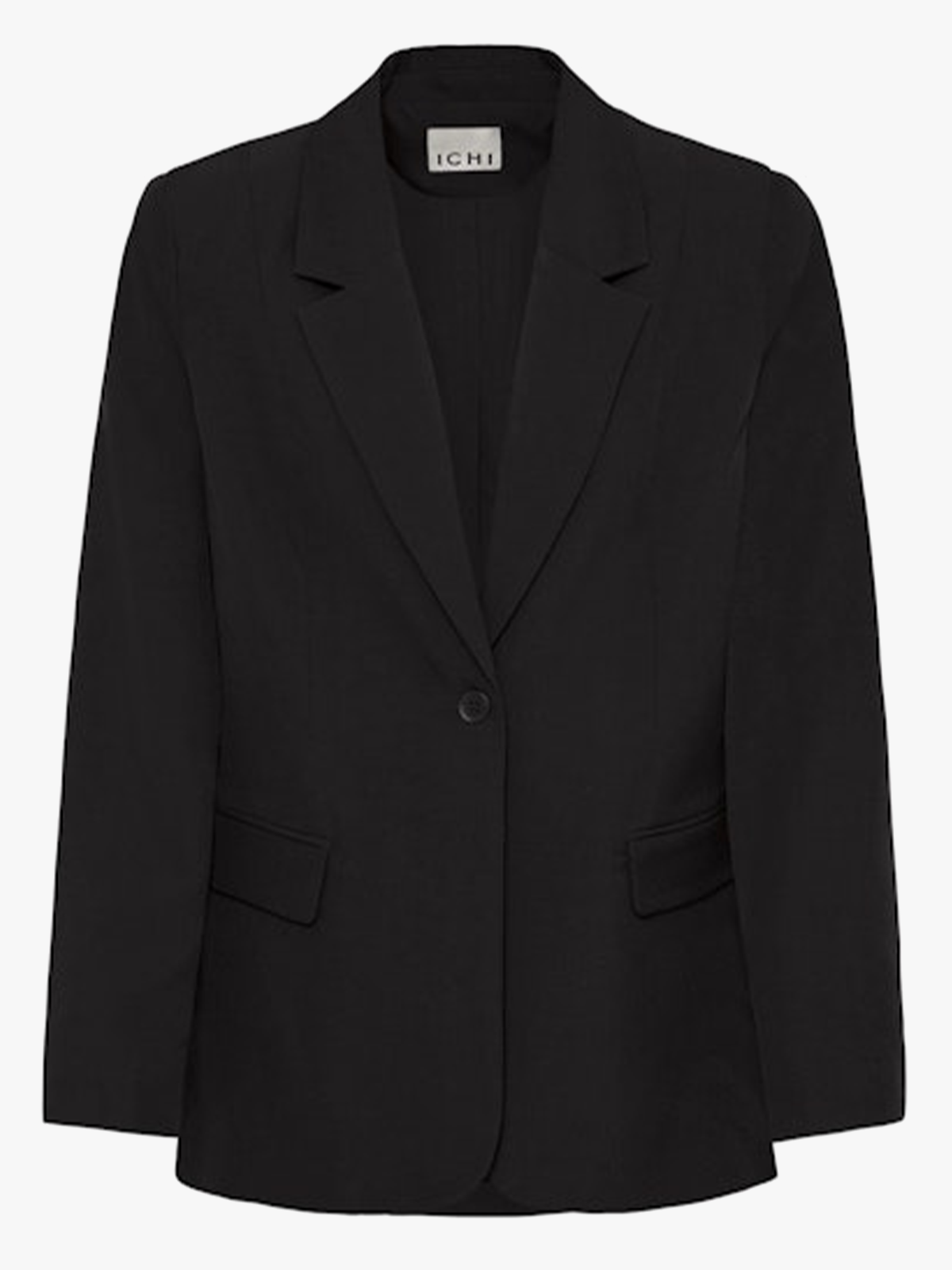 Ichi Fava Long Blazer Black