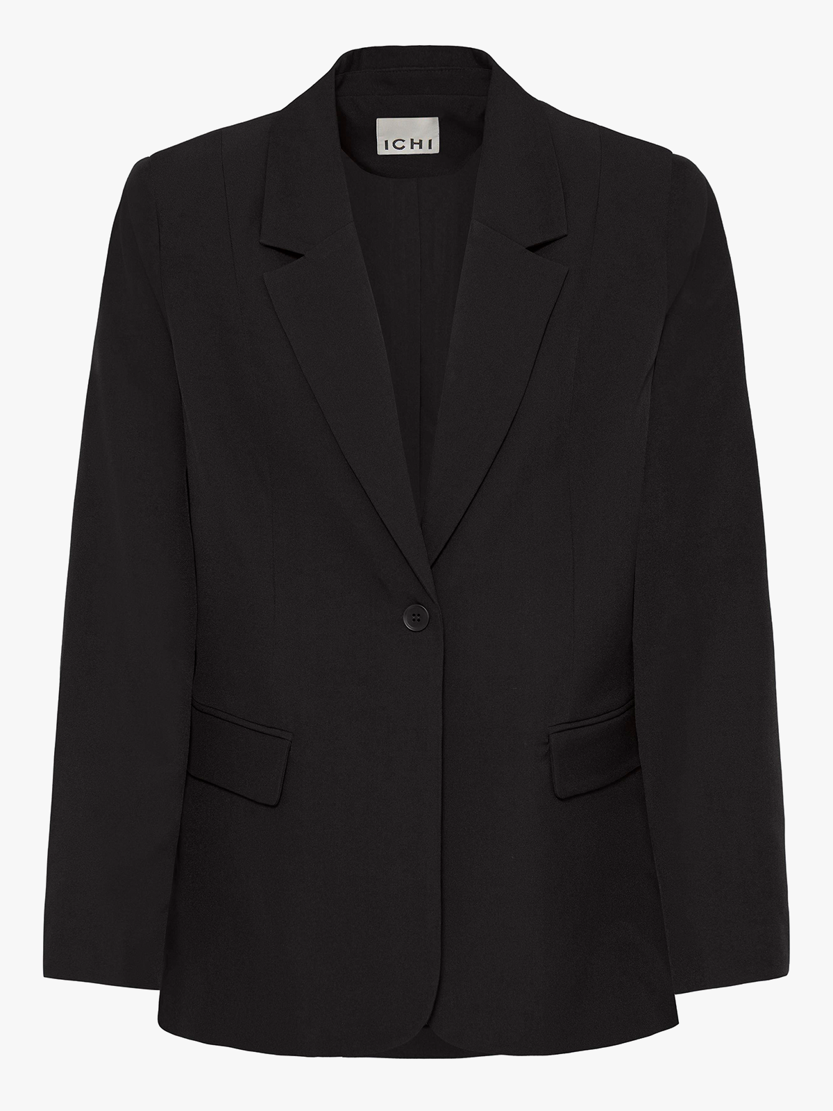 Ichi Fava Long Blazer Black