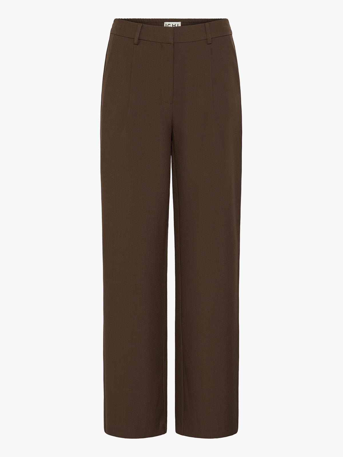 Ichi Fava Wide Pants Slate Black Melange