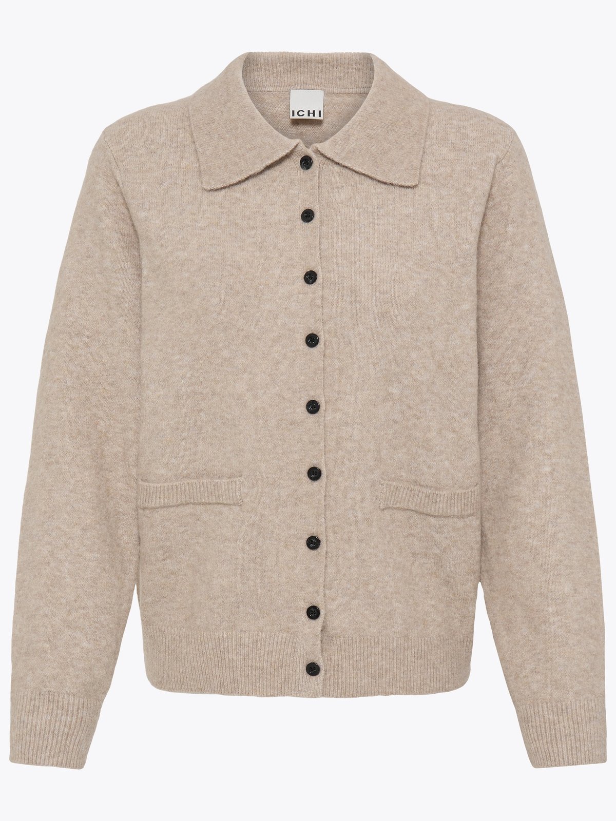 Ichi Dasila Cardigan Oatmel Melange