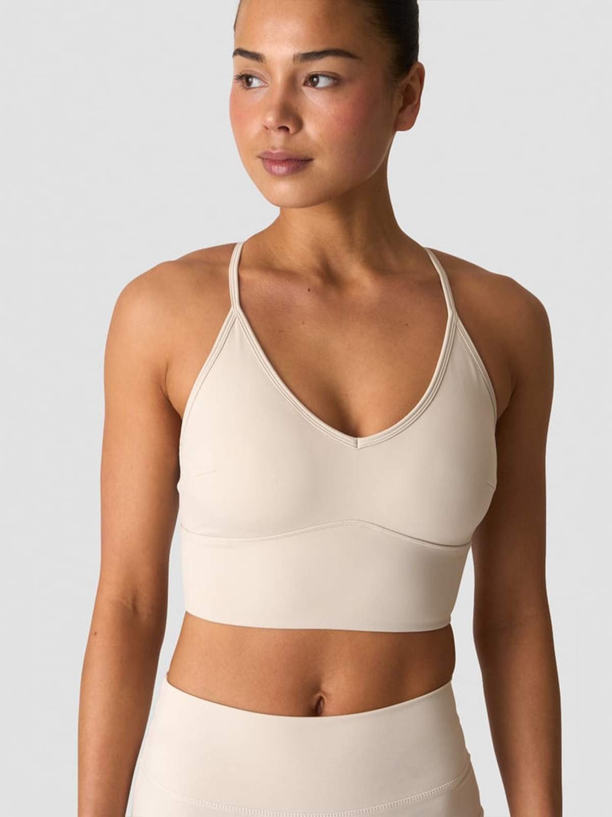 ICIW Nimble Adjustable Strappy Sports Bra Stone Grey