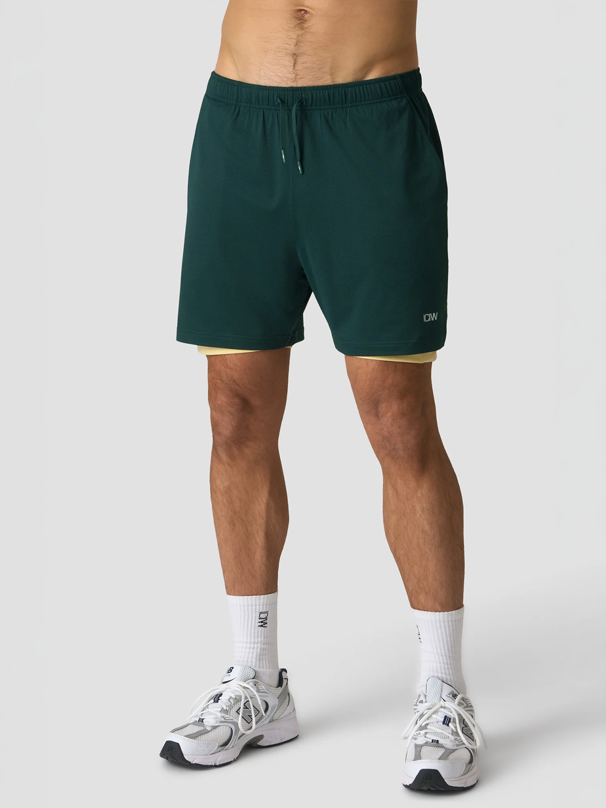 ICIW Stride 2in1 Shorts 2.0 Green / Yellow