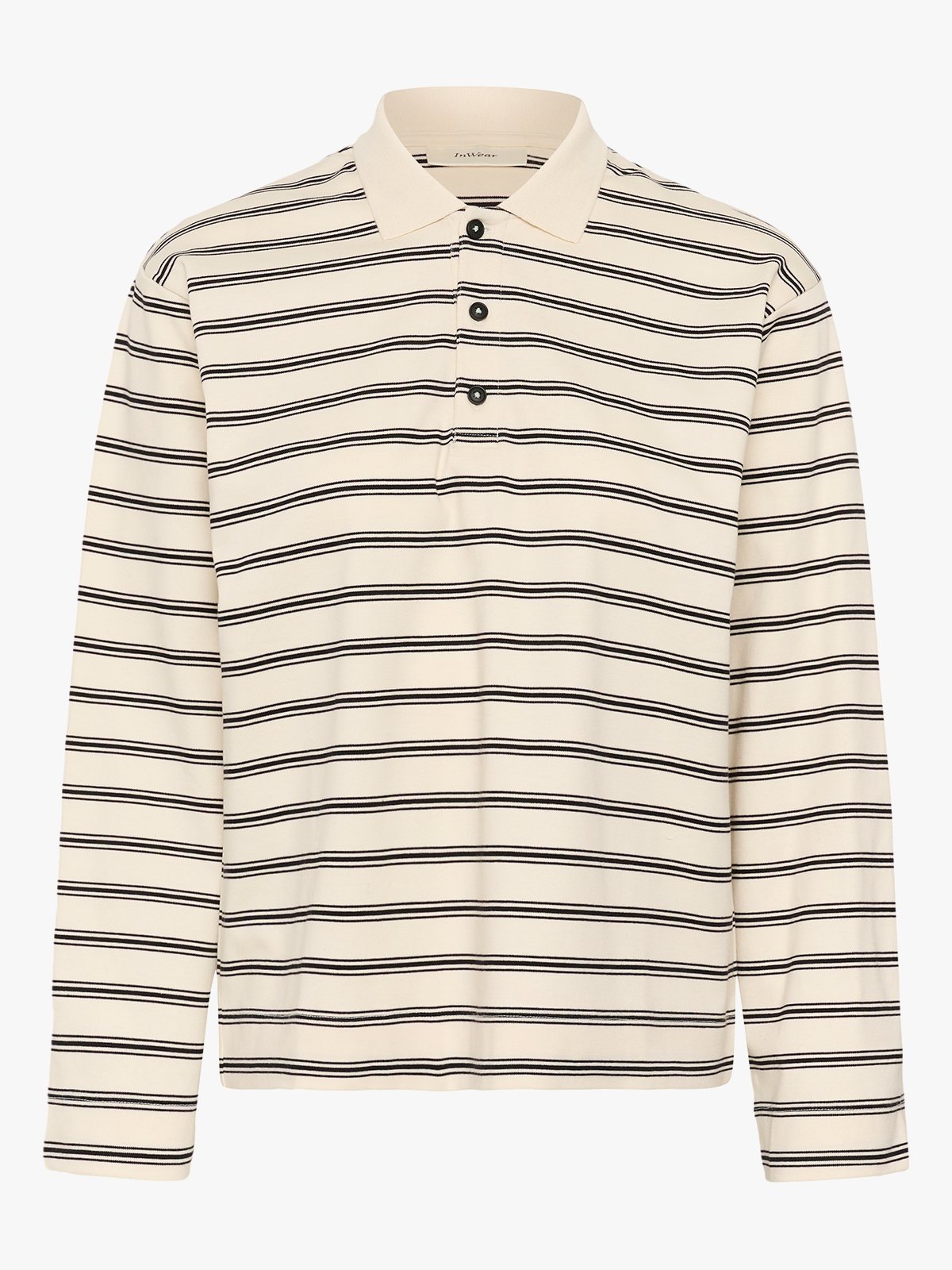 InWear Fikkia Polo T-shirt Vanilla Triple Stripe