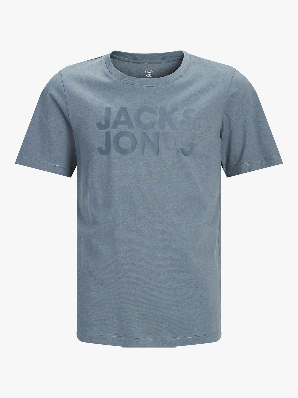 Jack and Jones Junior Corp Logo Tee O-Neck Jnr Blue Mirage