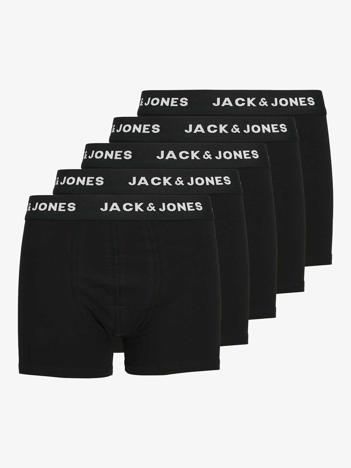 Jack and Jones Junior Huey Trunks 5 Pack Black