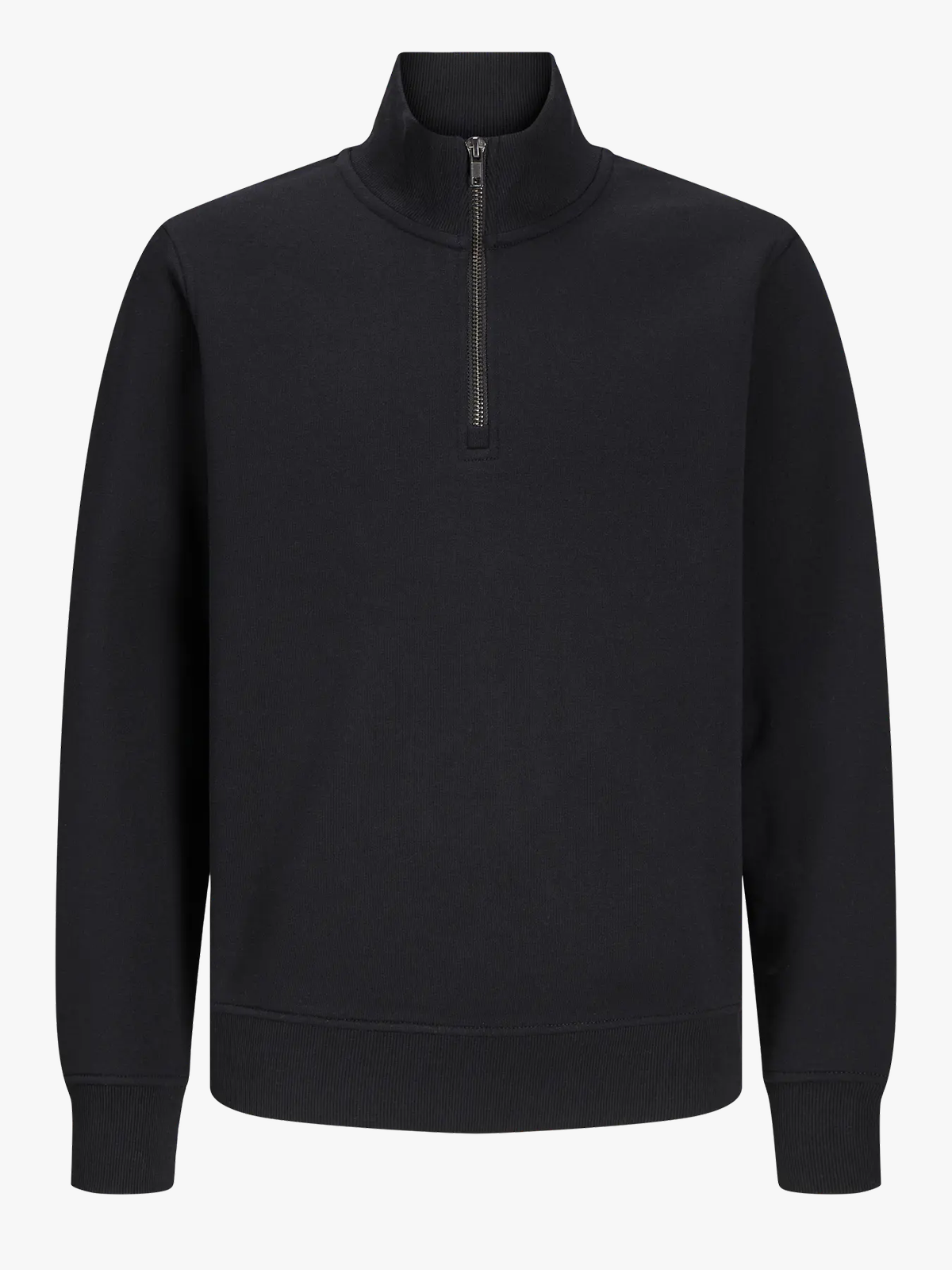 Jack and Jones Junior Bradley Sweat Half Zip Junior Black