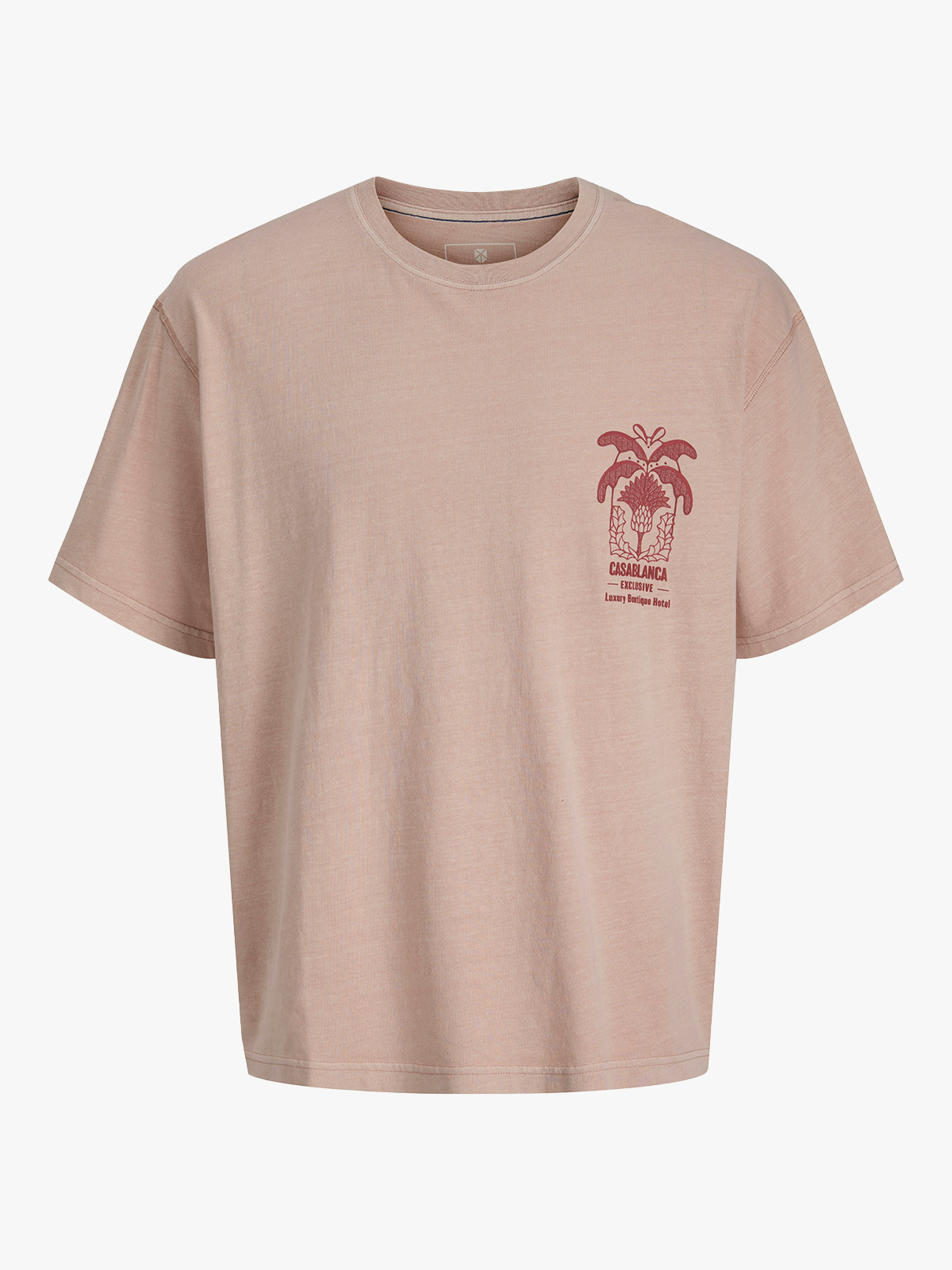 Jack and Jones Junior Junior Blumanson Short Sleeve Tee Junior Rose Dust