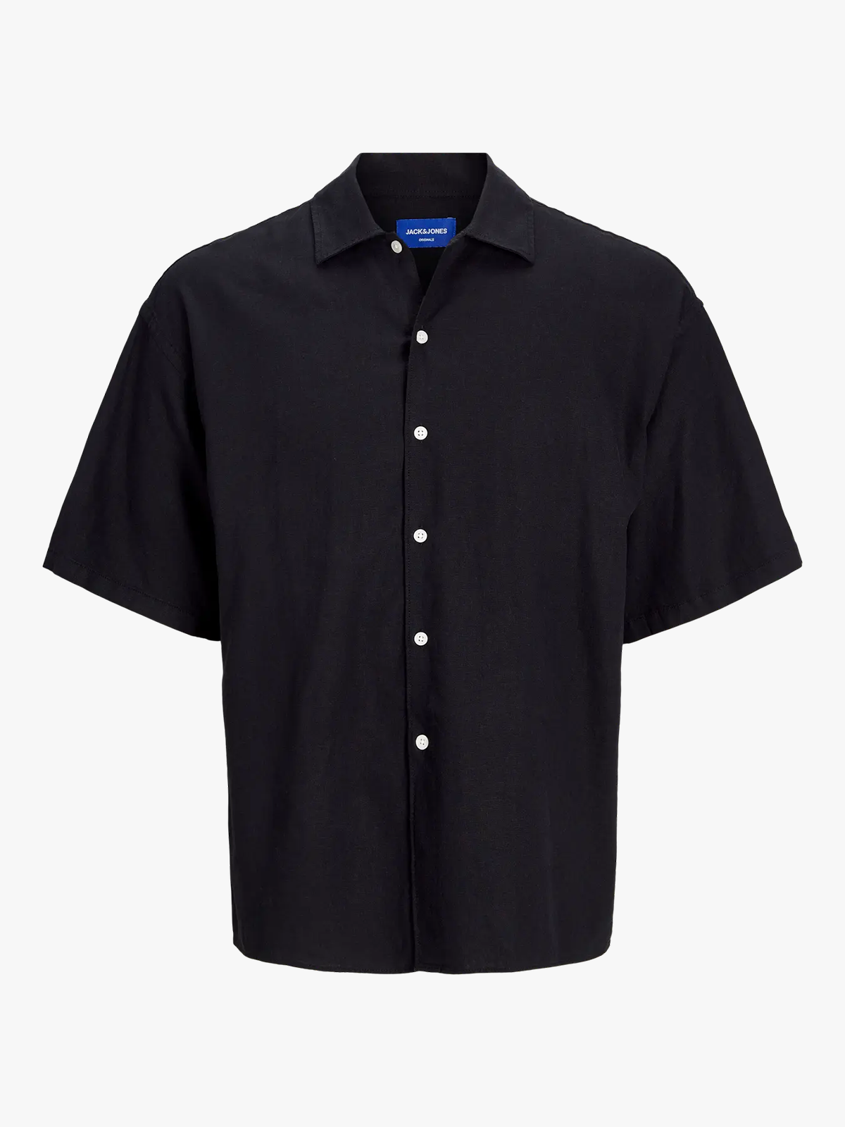 Jack and Jones Junior Paros Oversized Shirt Short Sleeve Junior Black