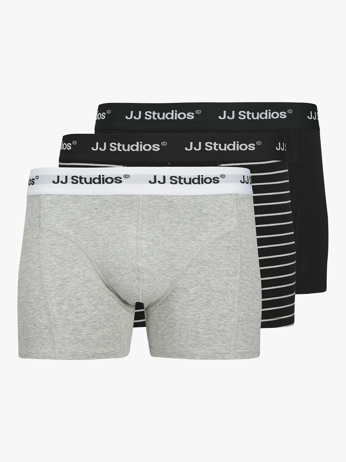 Jack & Jones Junior Soho Solid Trunks 3 Pack Junior Black / Grey