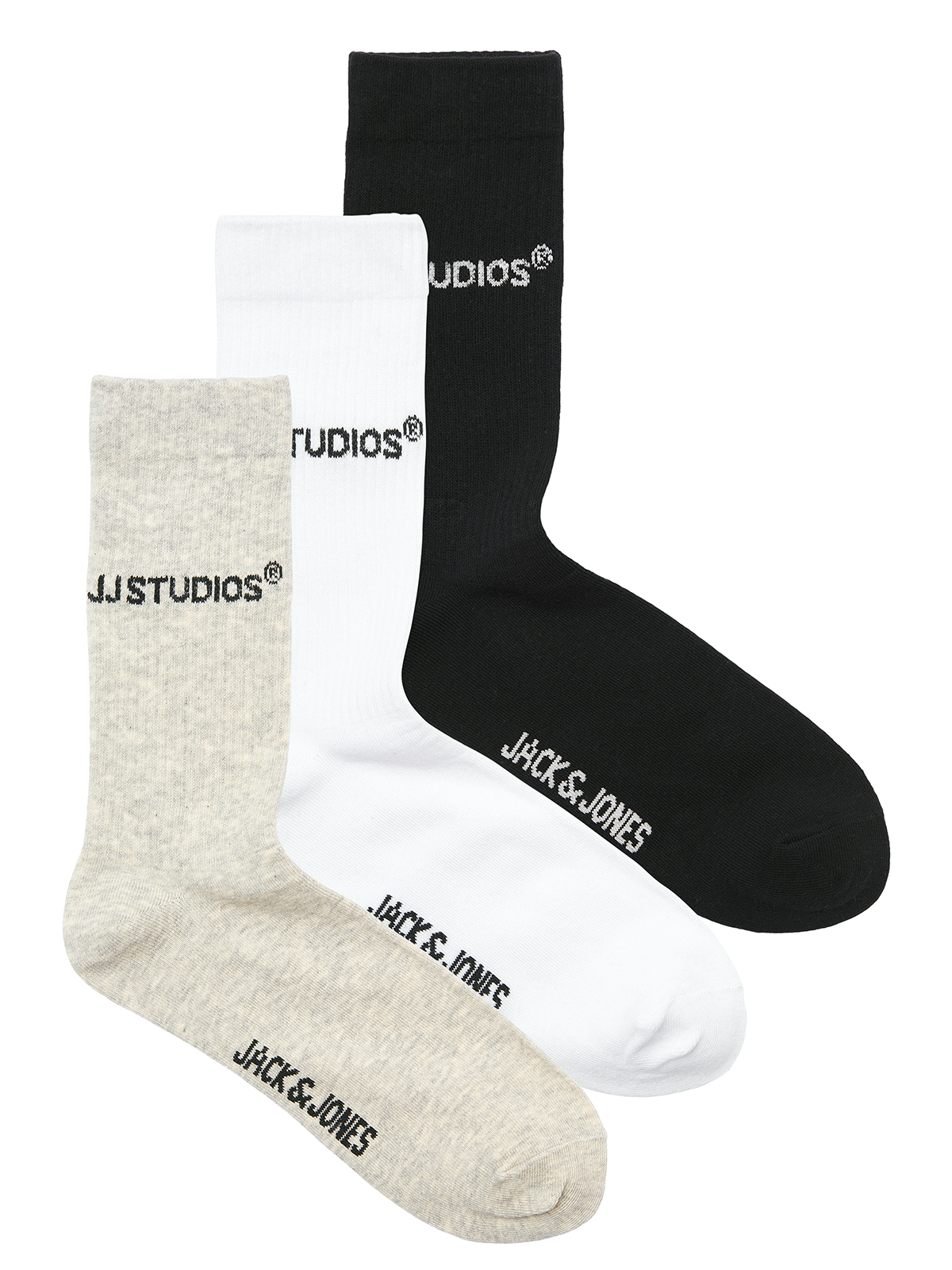 Jack and Jones Junior Soho Tennis Socks 3 Pack Jnr Black