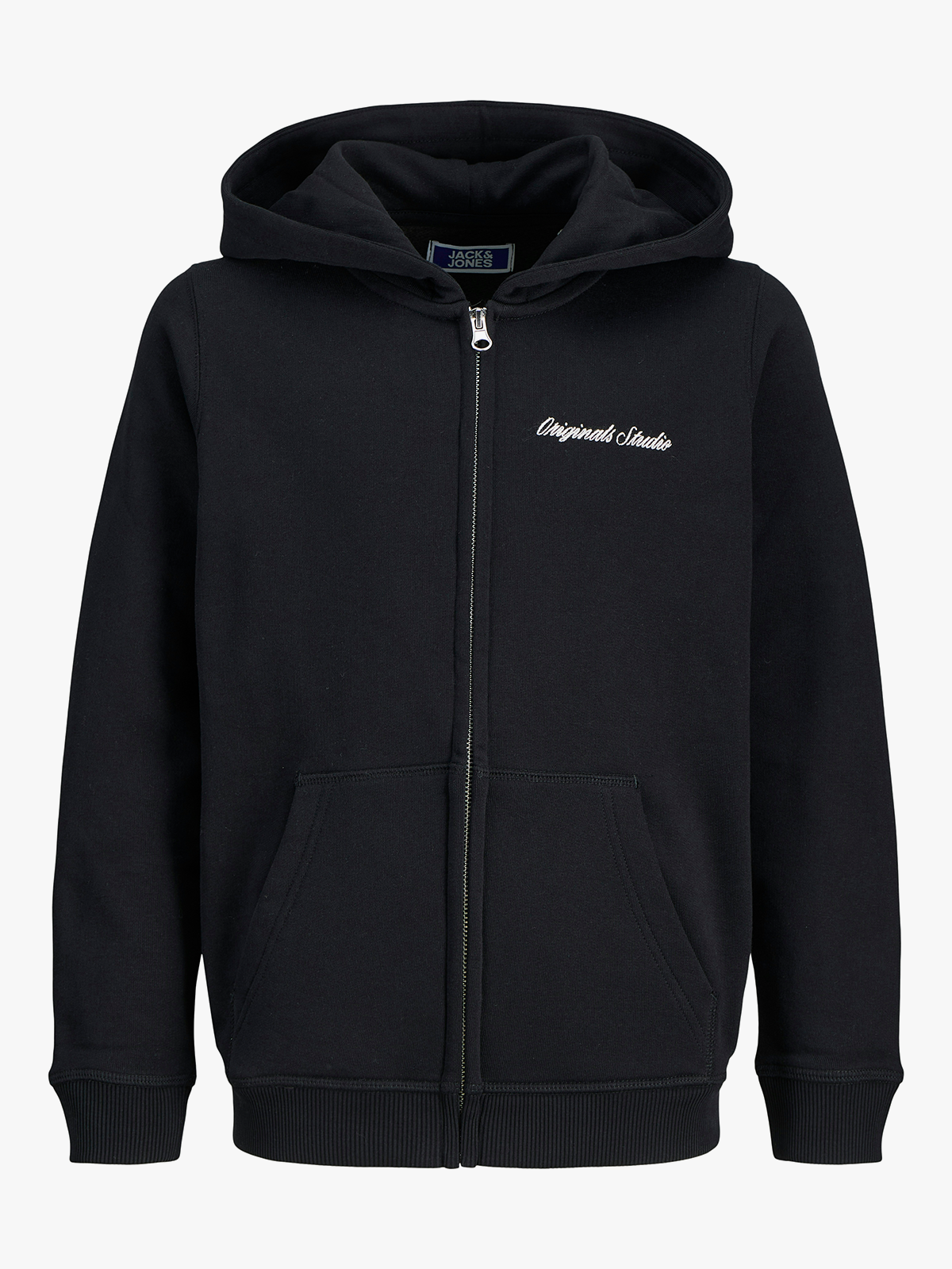 Jack and Jones Junior Norrebro Sweat Zip Hood Jnr Black