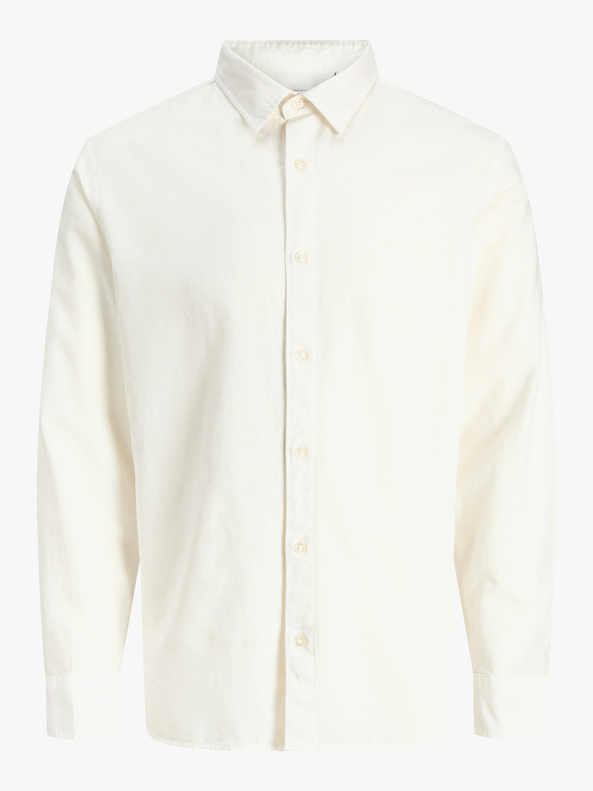 Jack and Jones Junior Junior Breeze Linen Blend Shirt Long Sleeve White