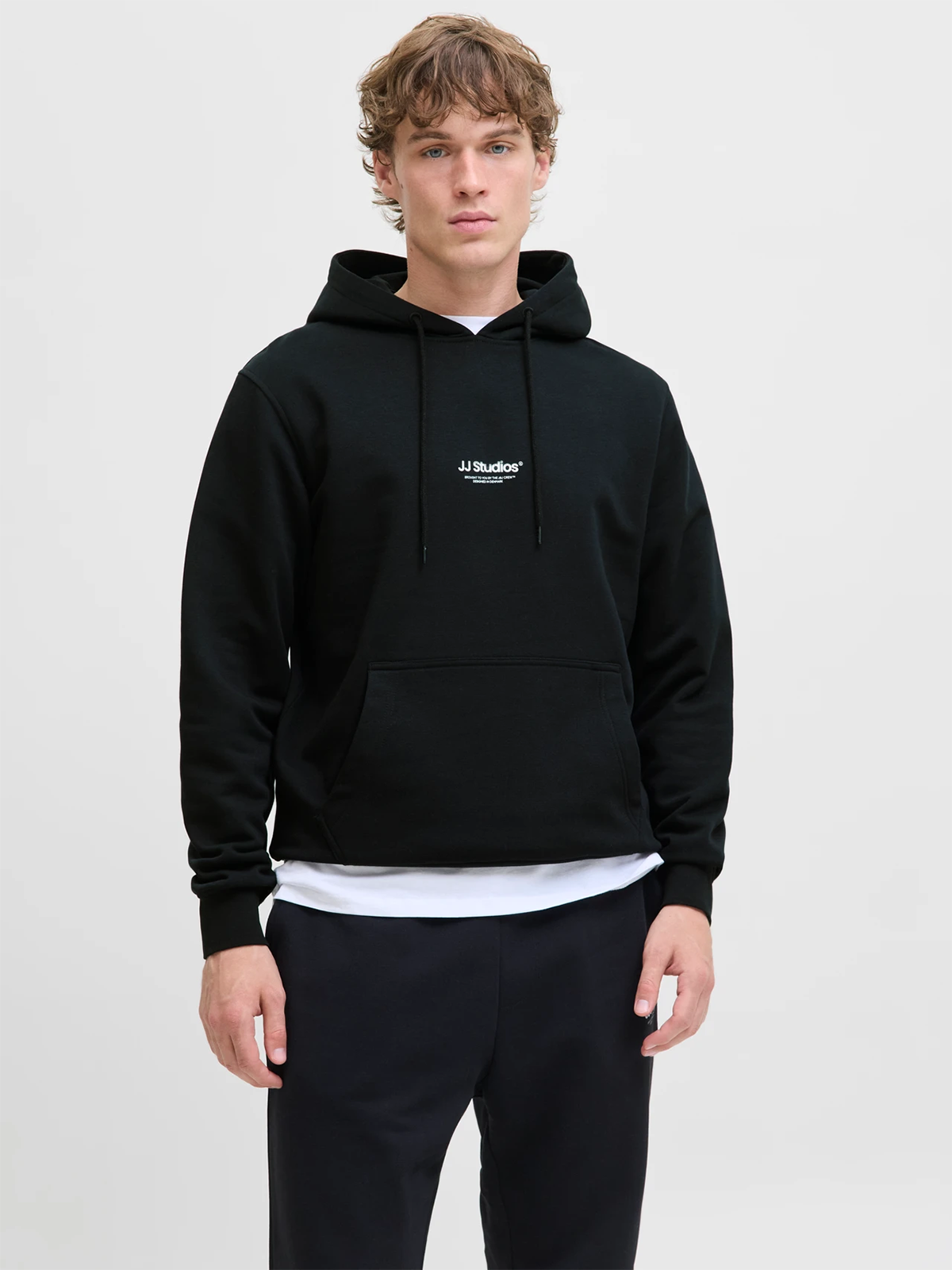 Jack and Jones Soho Sweat Hood Black
