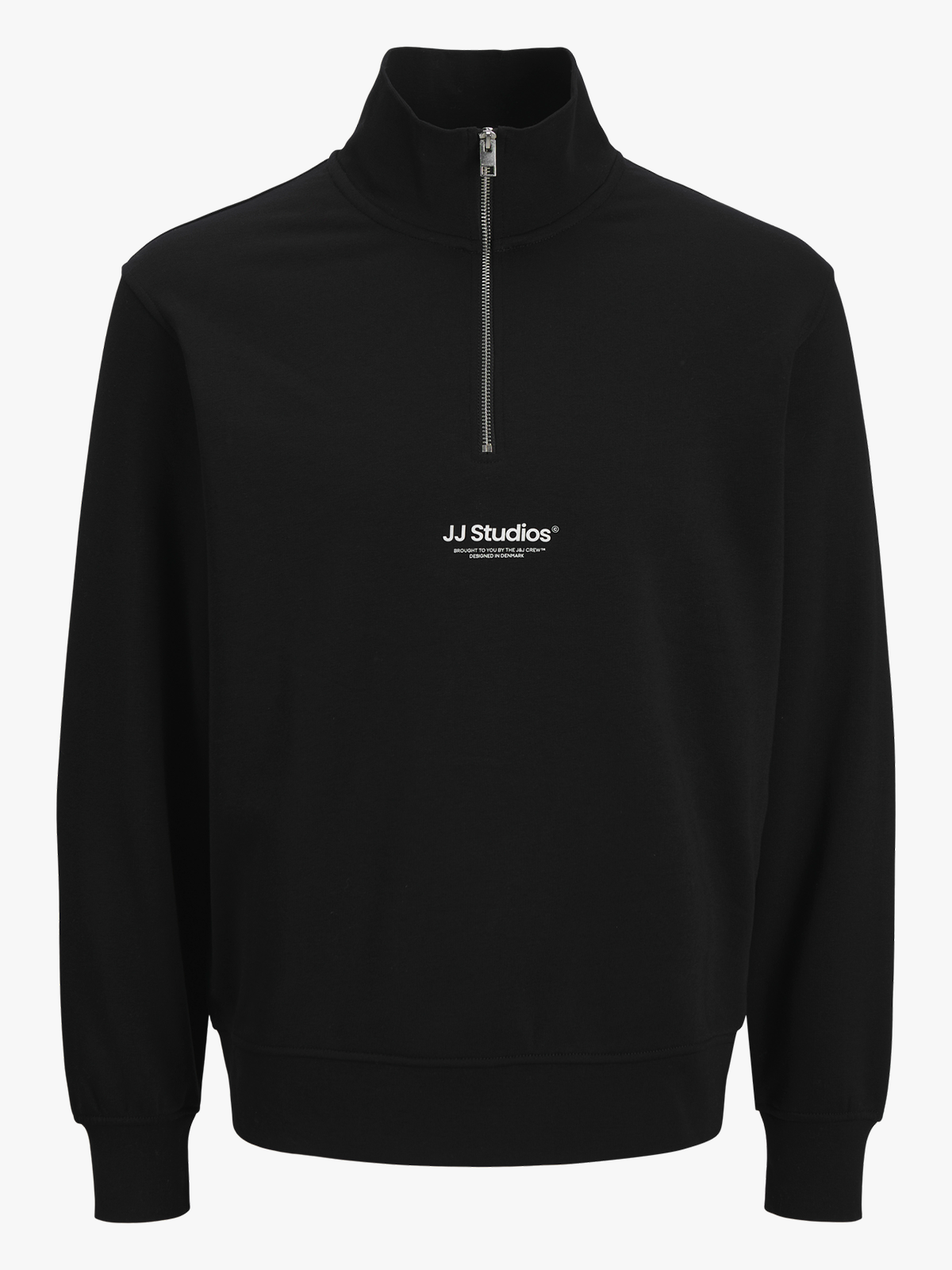 Jack and Jones Soho Sweat Quarter Zip Black