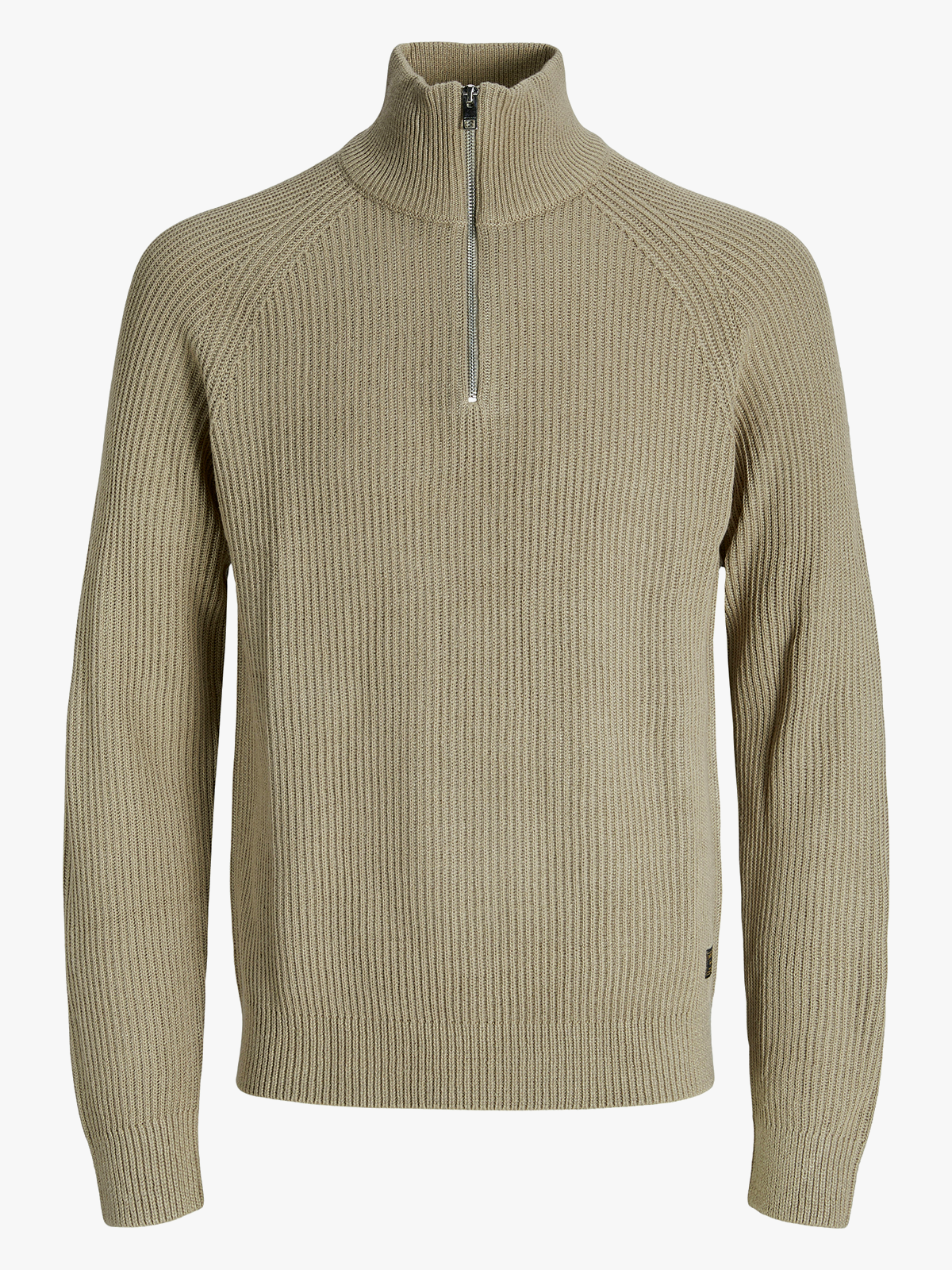 Jack and Jones Pannel Knit Half Zip Crockery