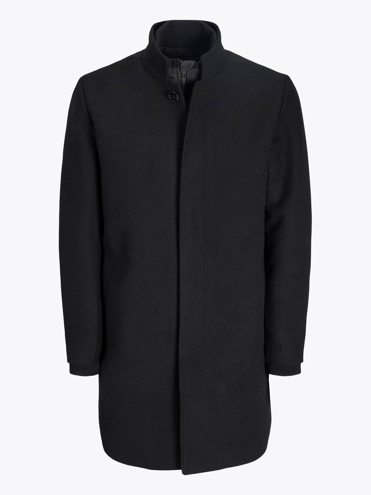 Jack & Jones Melton Wool Blend Coat Black