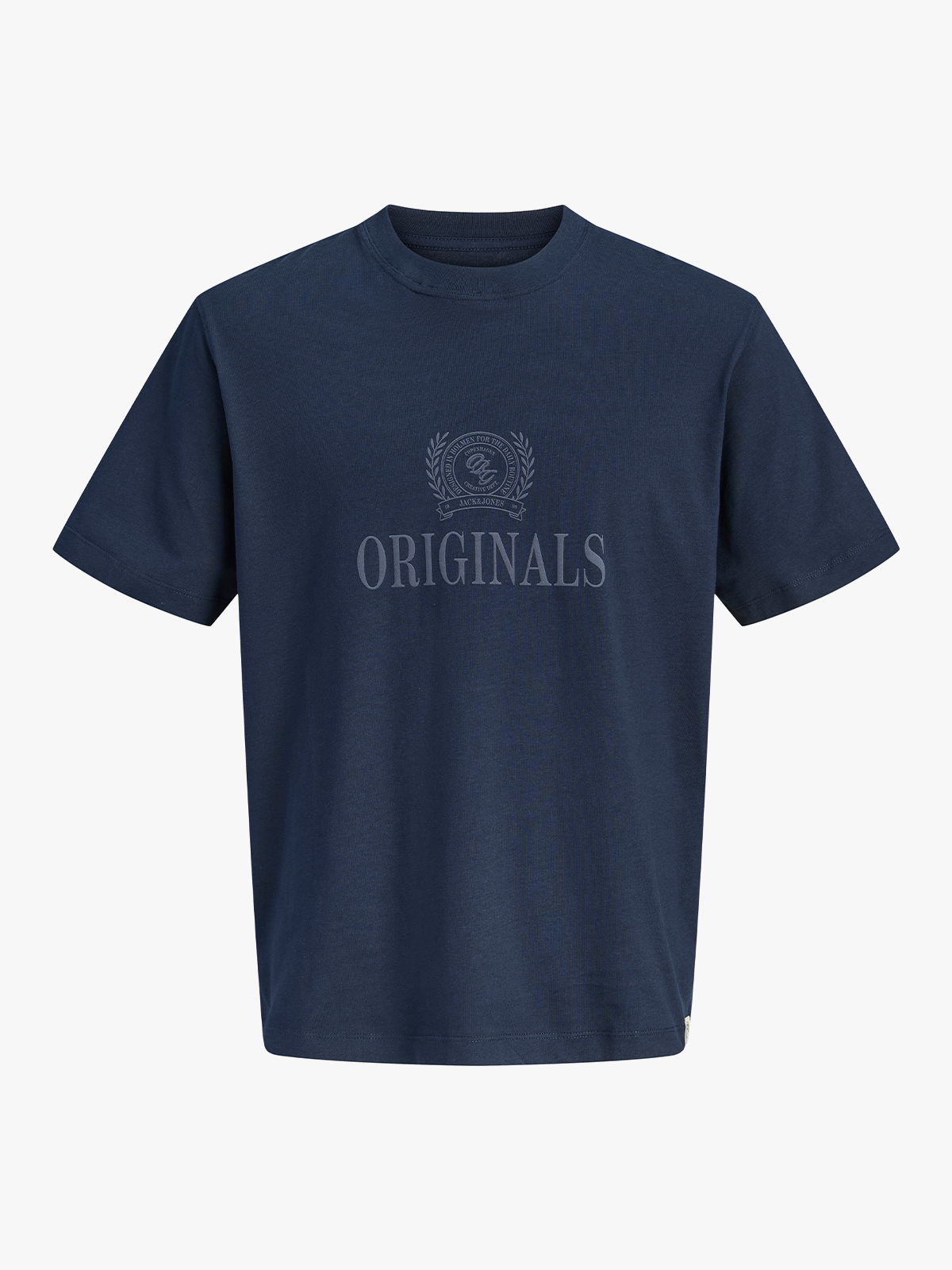 Jack and Jones Fredriksberg Monogram Tee Short Sleeve Sky Captain