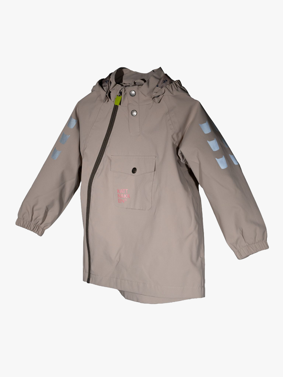 Kattnakken Vindjakke Lys Bark