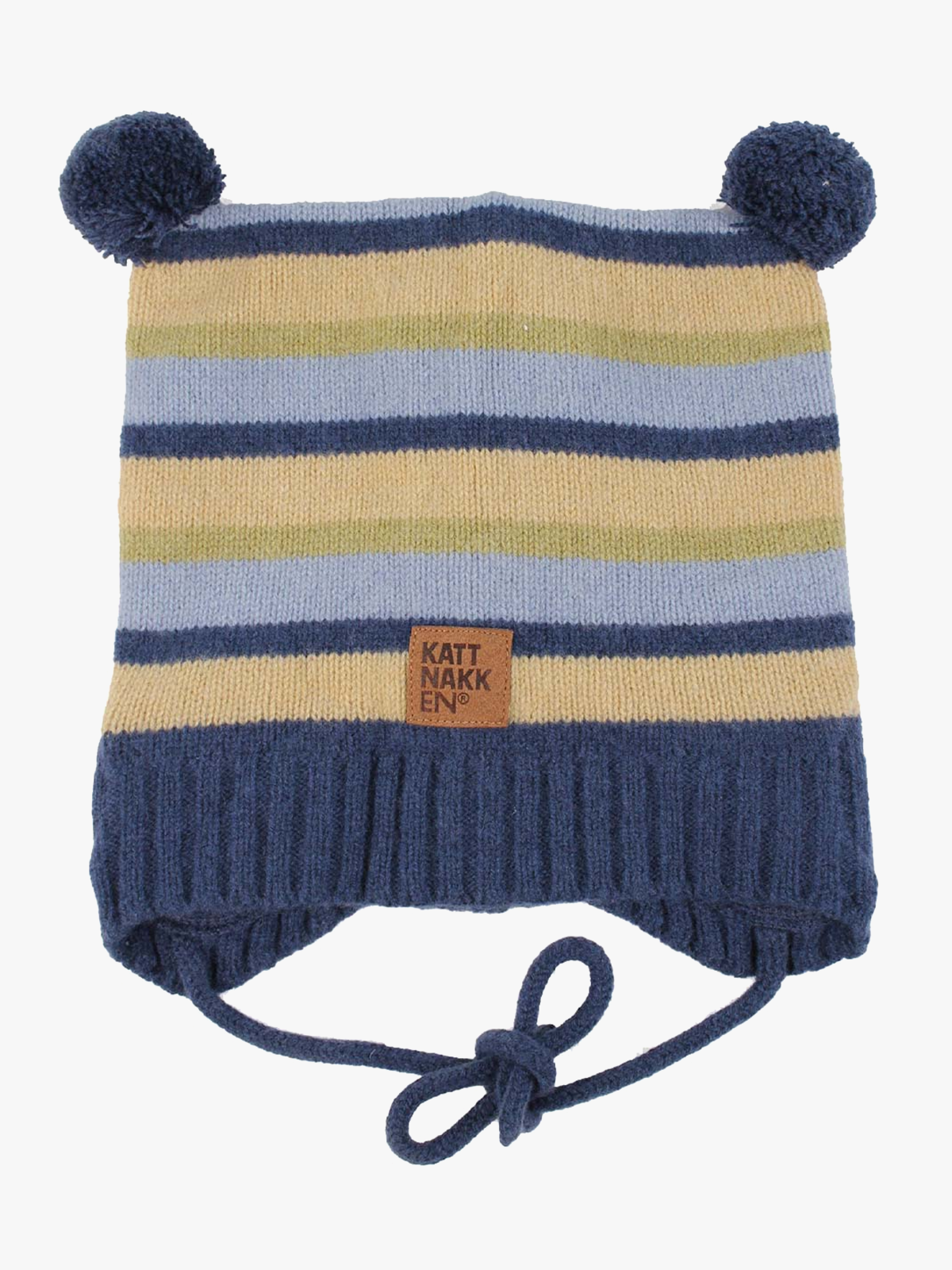 Kattnakken Babylue Lammeull Mjuk Blå