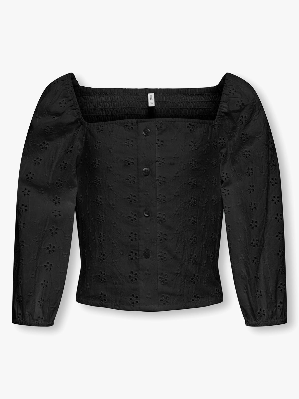 Kids Only Pilea 3/4 Embroderie Anglaise Shirt Woven Black