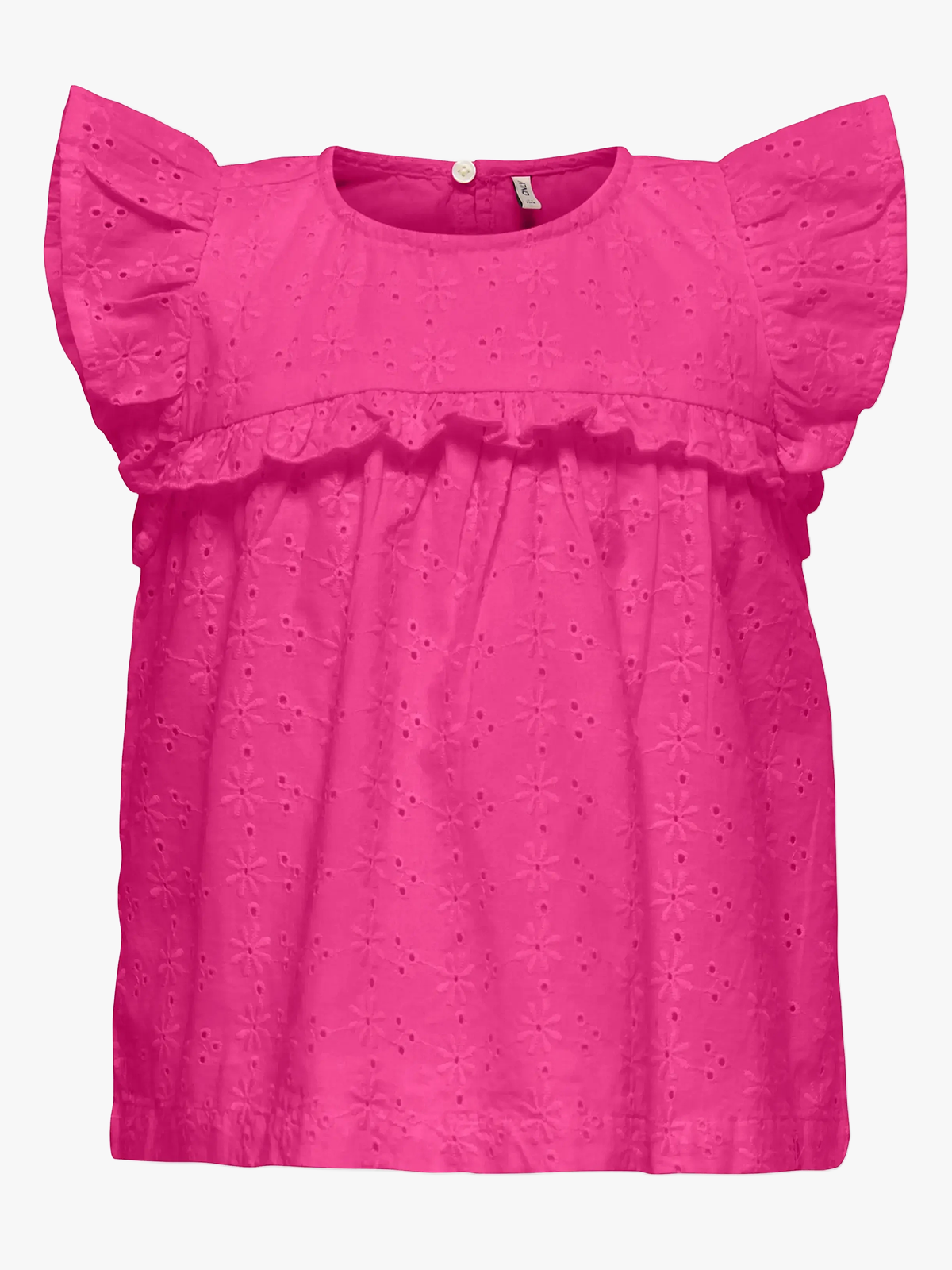 Kids Only Margot Life Short Sleeve Embroidery Top Fuchsia Fedora