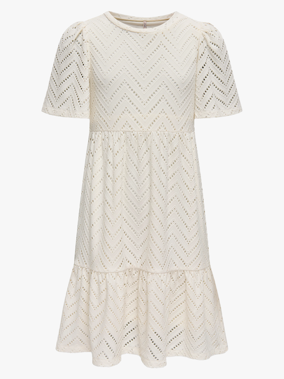 Kids Only Carla Cathinka S/S Dress Jrs Cloud Dancer
