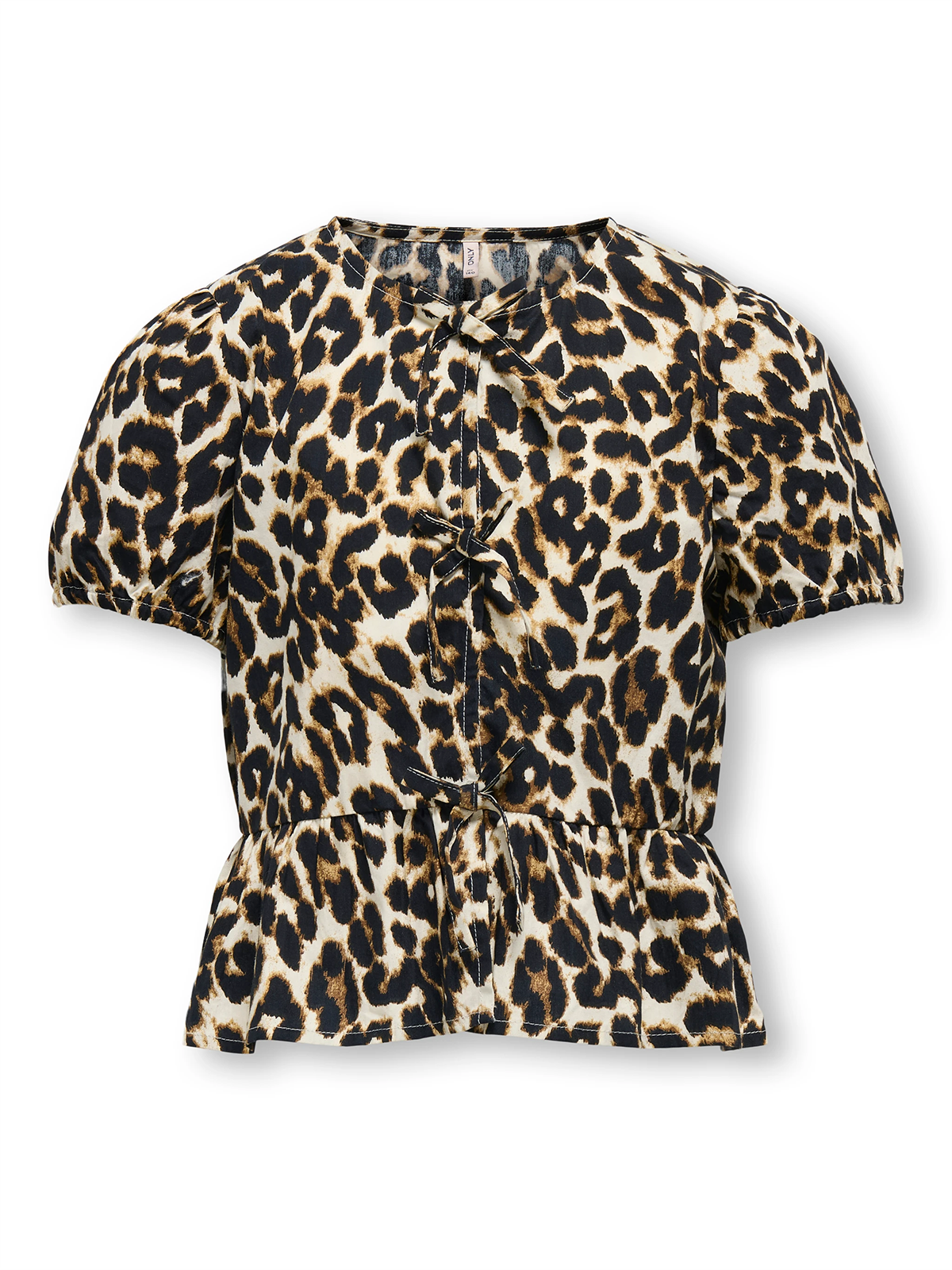 Kids Only Clara Life Short Sleeve Bow Shirt Junior Black