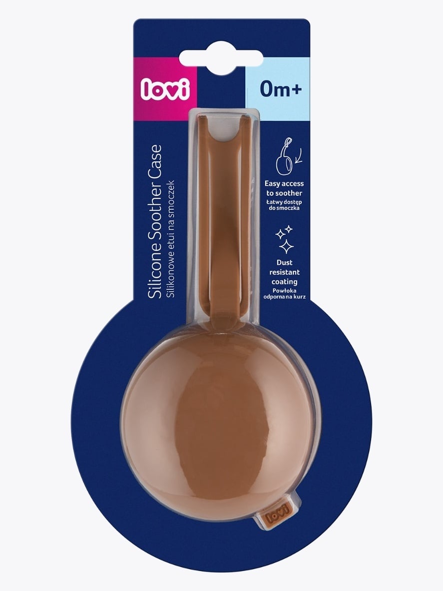 Lovi Silicone Soother Case Granola Beige