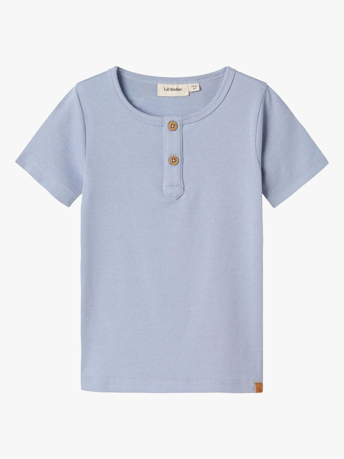 Lil- Atelier Lalo Taj Short Sleeve Slim Top Zen Blue