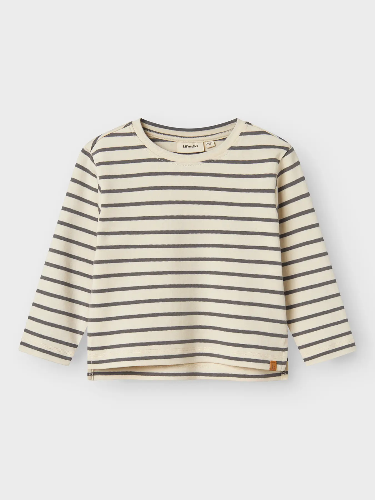 Lil- Atelier Limia Long Sleeve Loose Top Turtledove / Poppy Seed