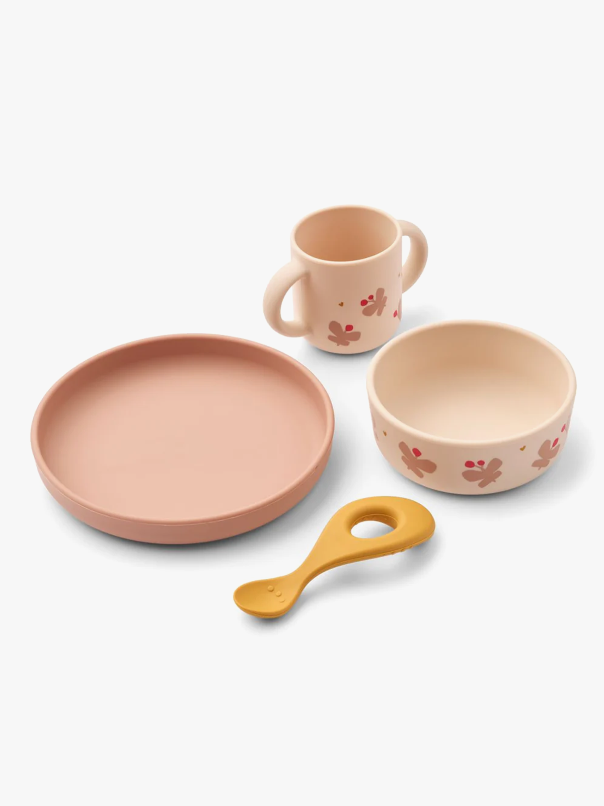 Liewood Vivi Printed Tableware Set Butterfly / Apple blossom