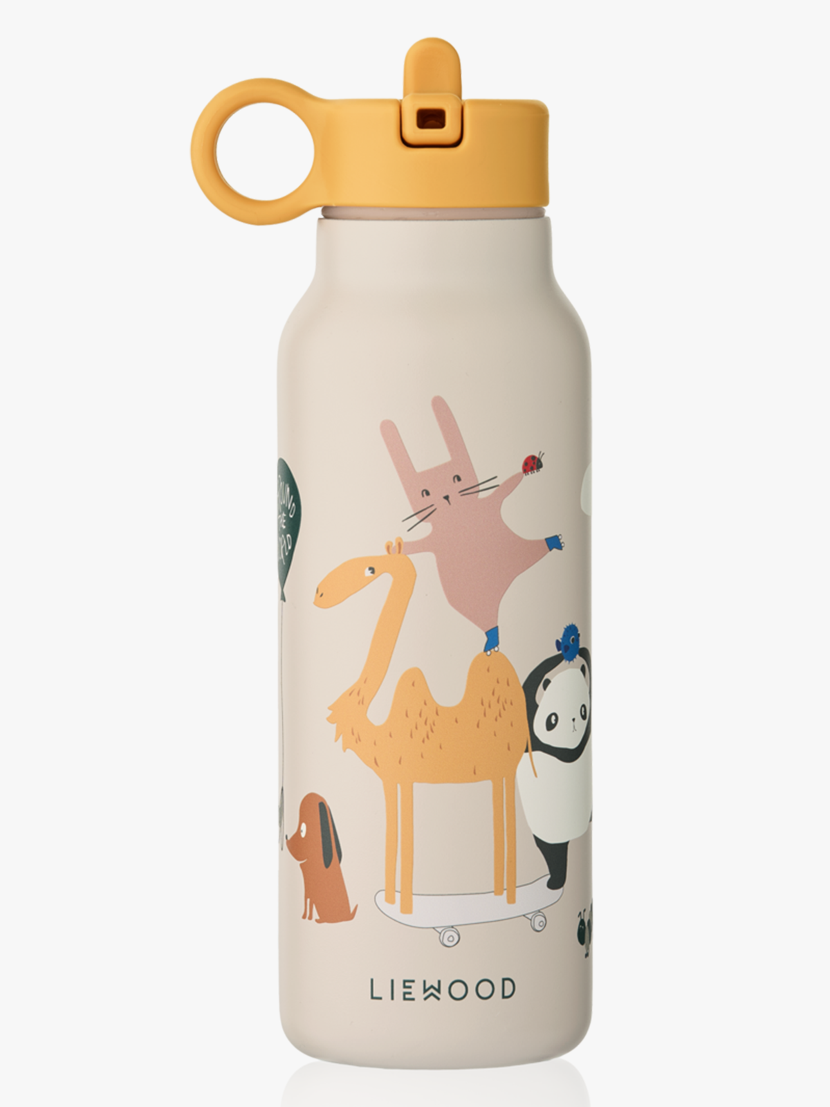 Liewood Falk Water Bottle 350 ml Around The World / Sandy