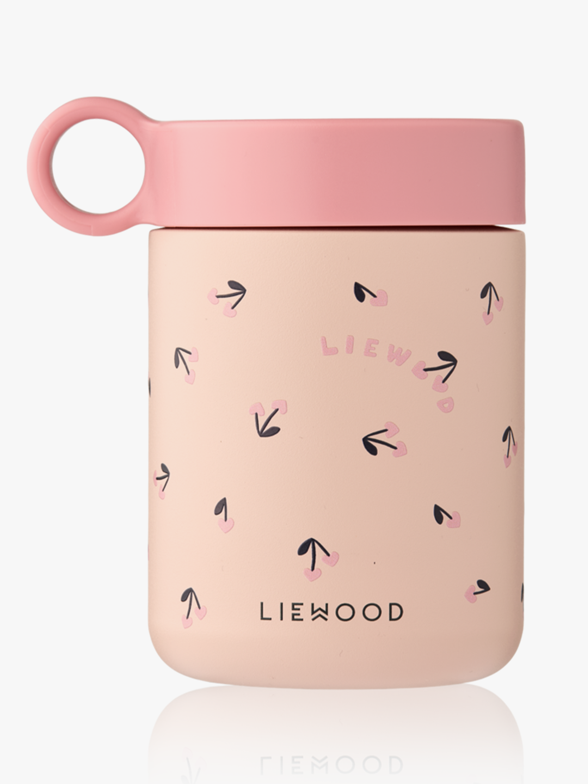 Liewood Kiani Printed Food Jar Mini Cherry heart / Rosey