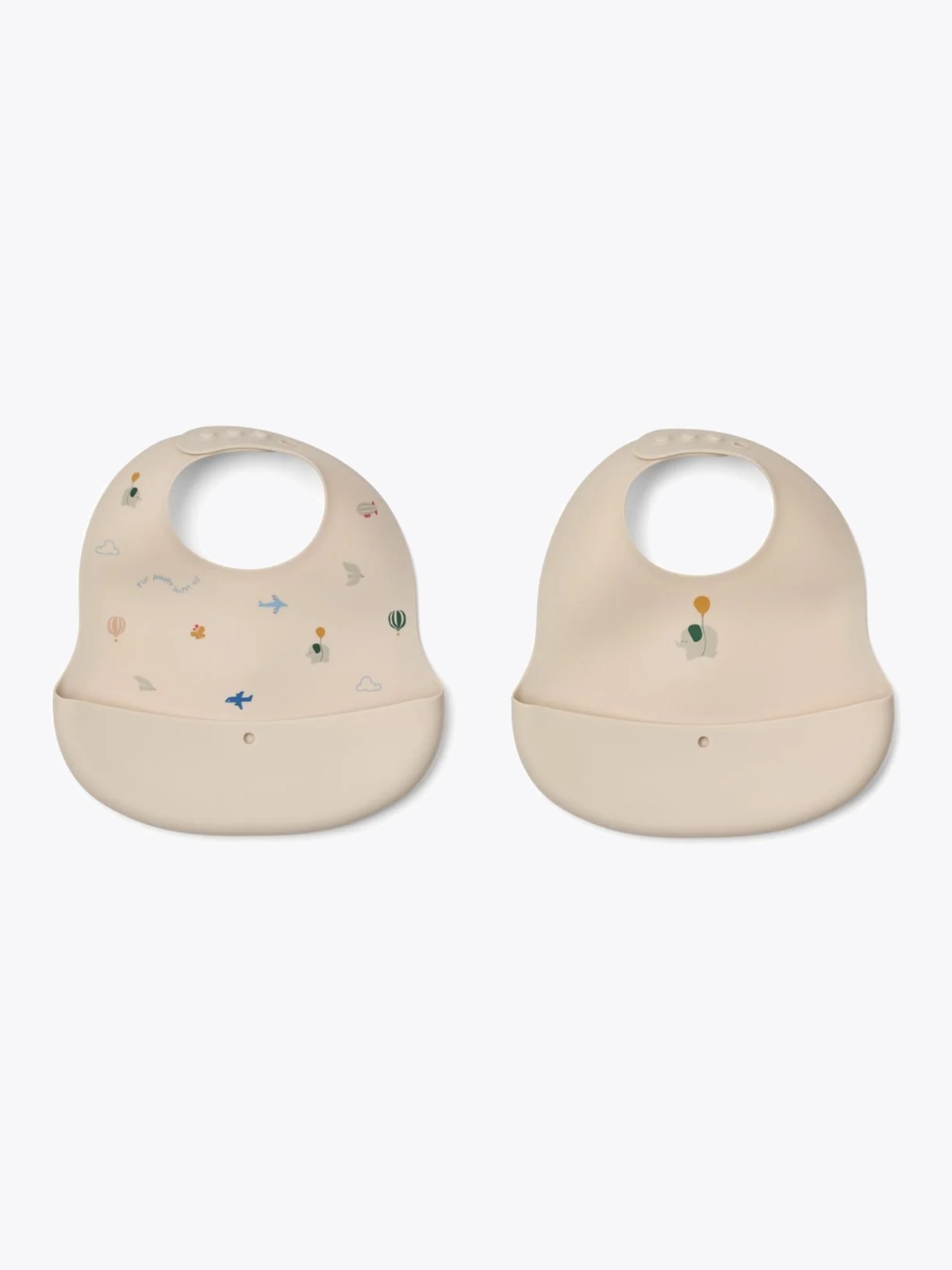 Liewood Ember Printed Bib 2-pack Flying / Sandy
