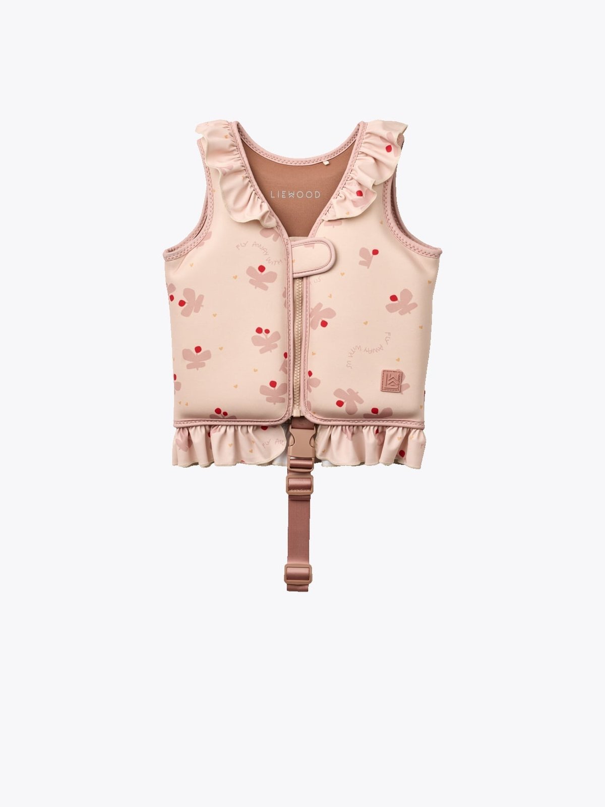 Liewood Dove Swim Vest w Frill Butterfly / Apple Blossom