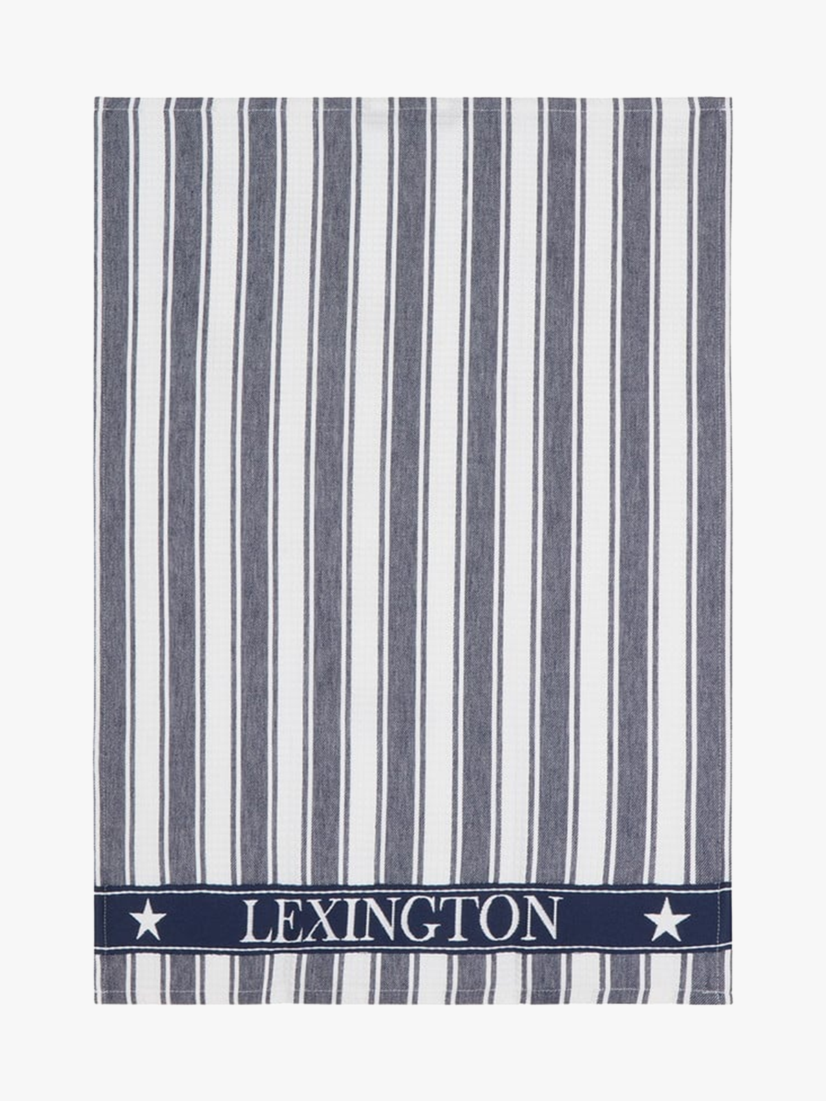 Lexington Icons Cotton Twill Waffle Striped Kitchen Towel 50x70 Dress Blue / White