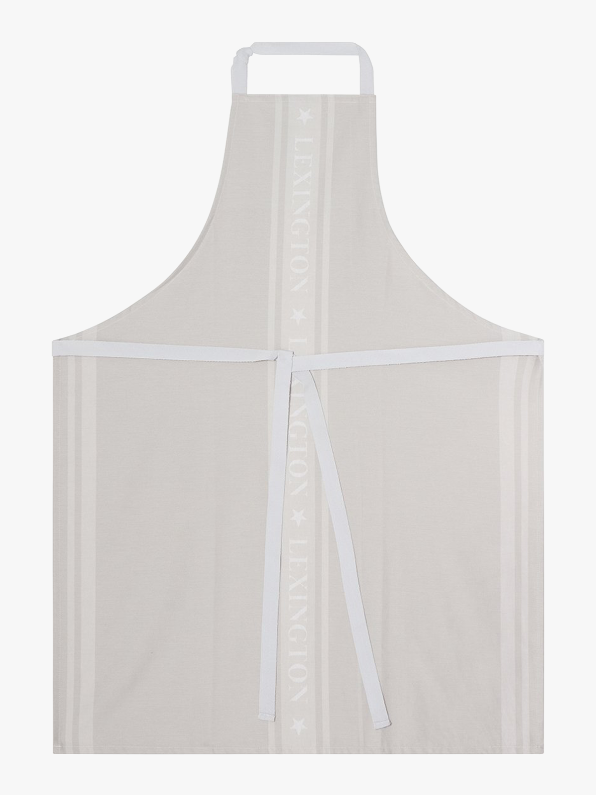 Lexington Icons Cotton Jacquard Star Apron Beige