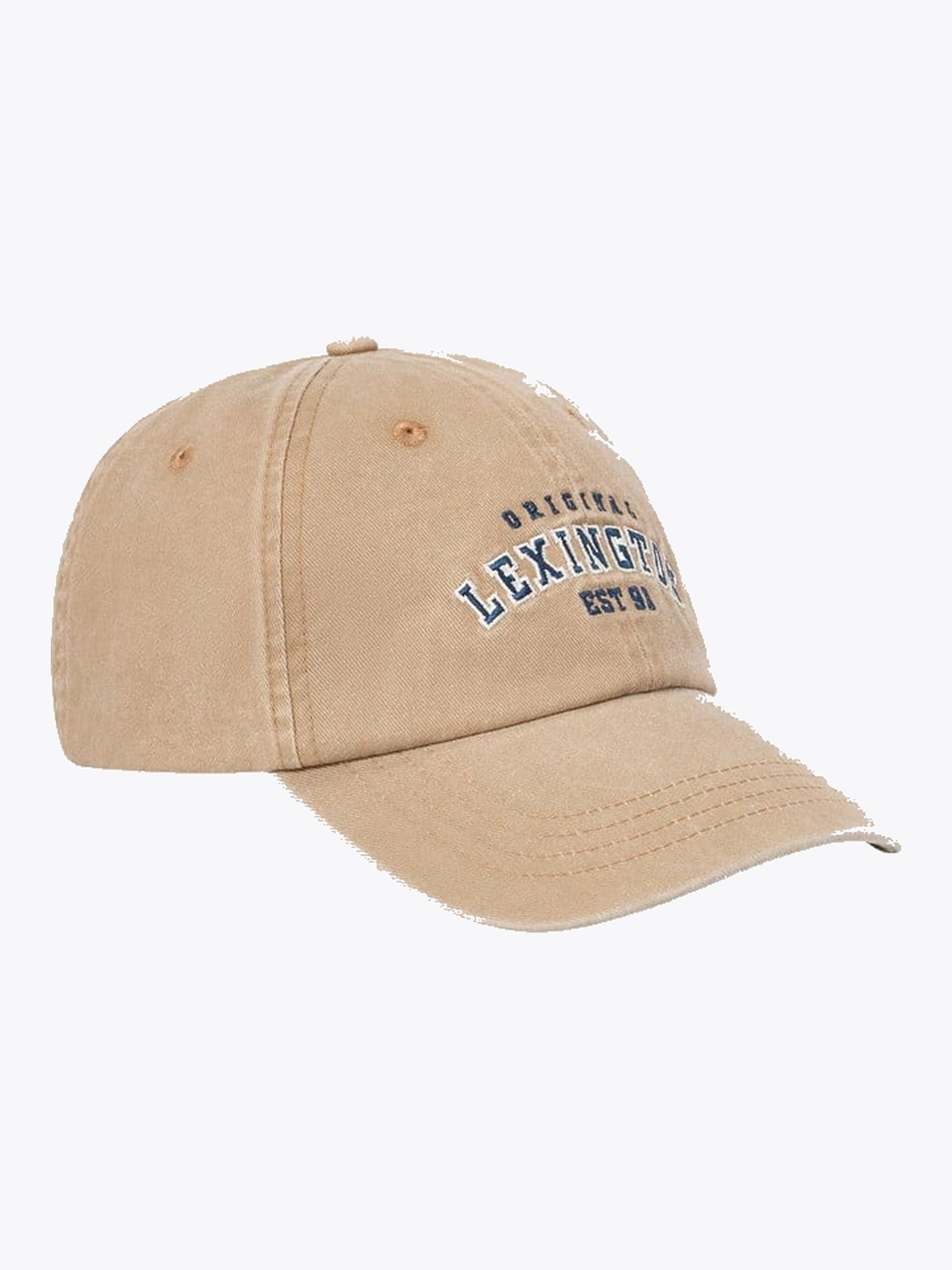 Lexington Washed Cotton Logo Cap Beige