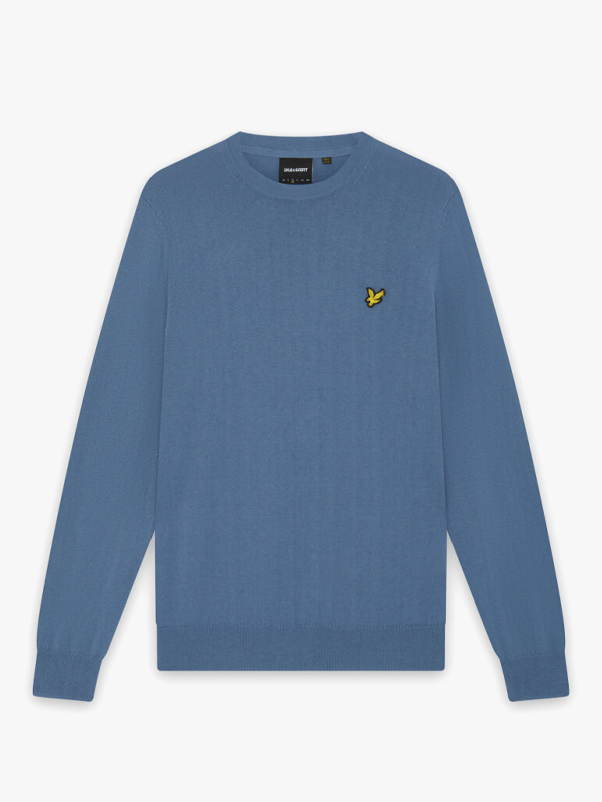 Lyle & Scott Cotton Merino Crew Neck Jumper Power Blue