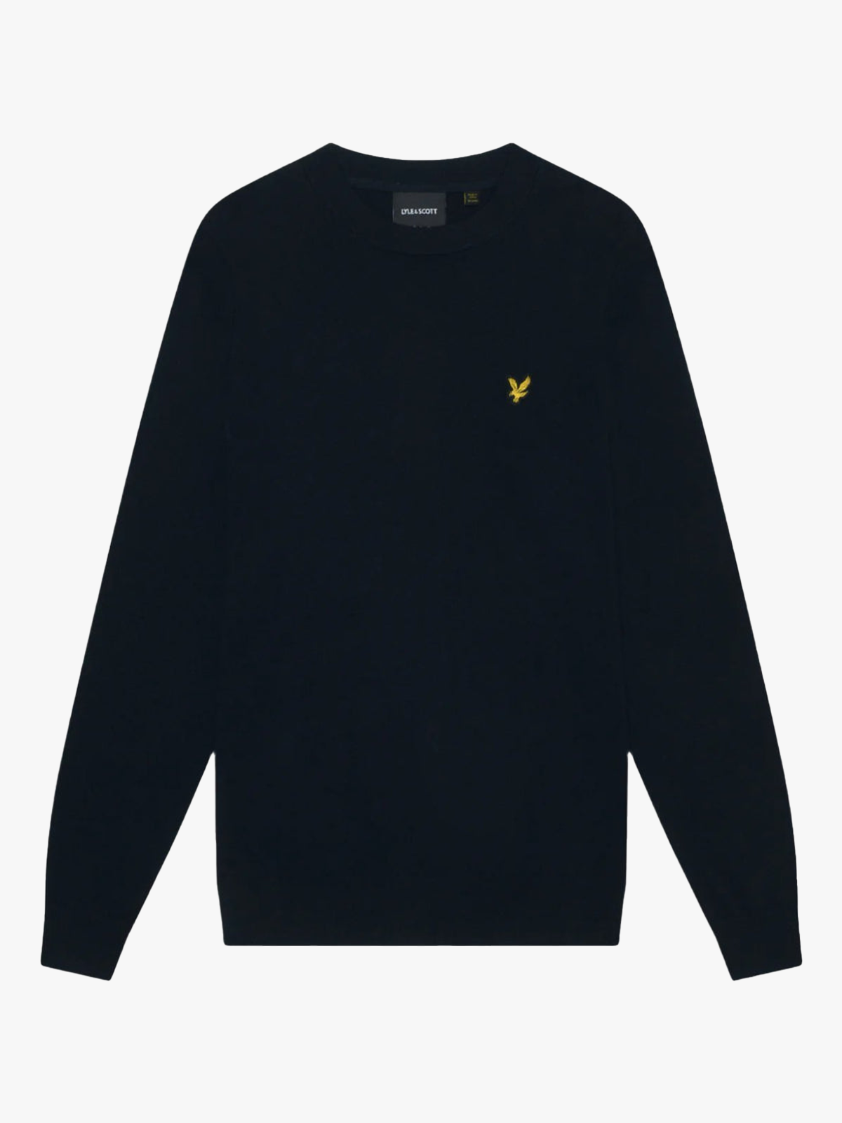 Lyle & Scott Cotton Merino Crew Neck Jumper Dark Navy