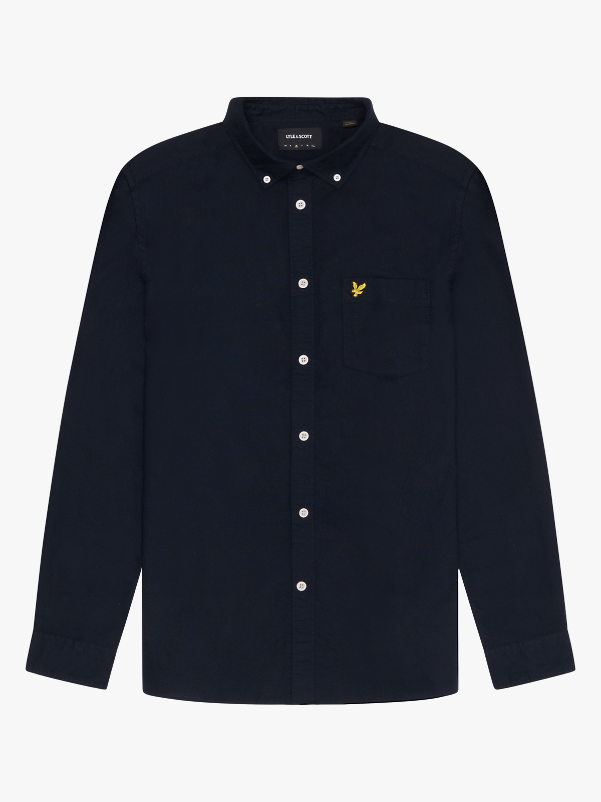 Lyle & Scott Plain Oxford Shirt Z271 Dark Navy