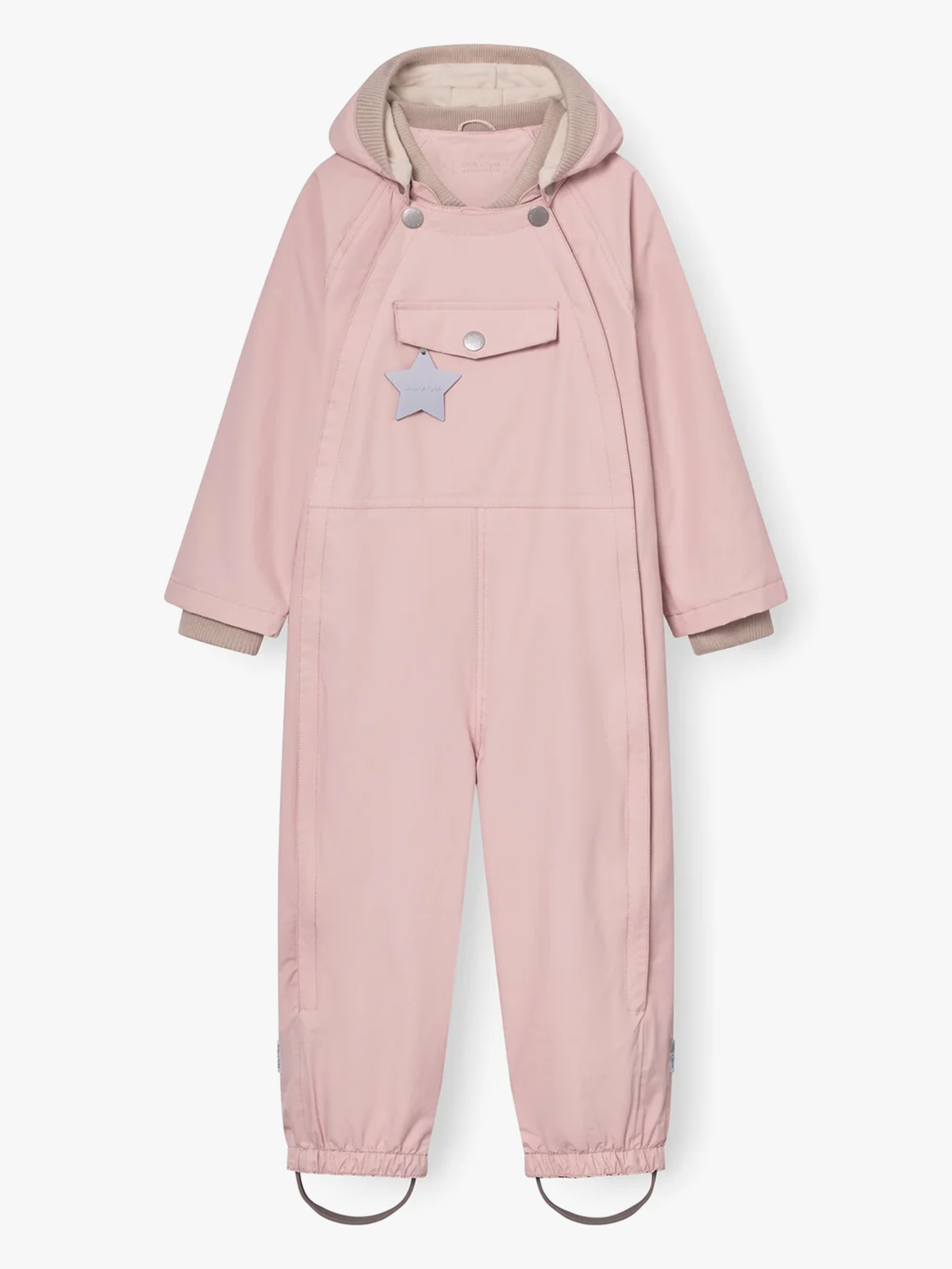 Mini A Ture Wisto Fleece Lined Coverall Rose smoke