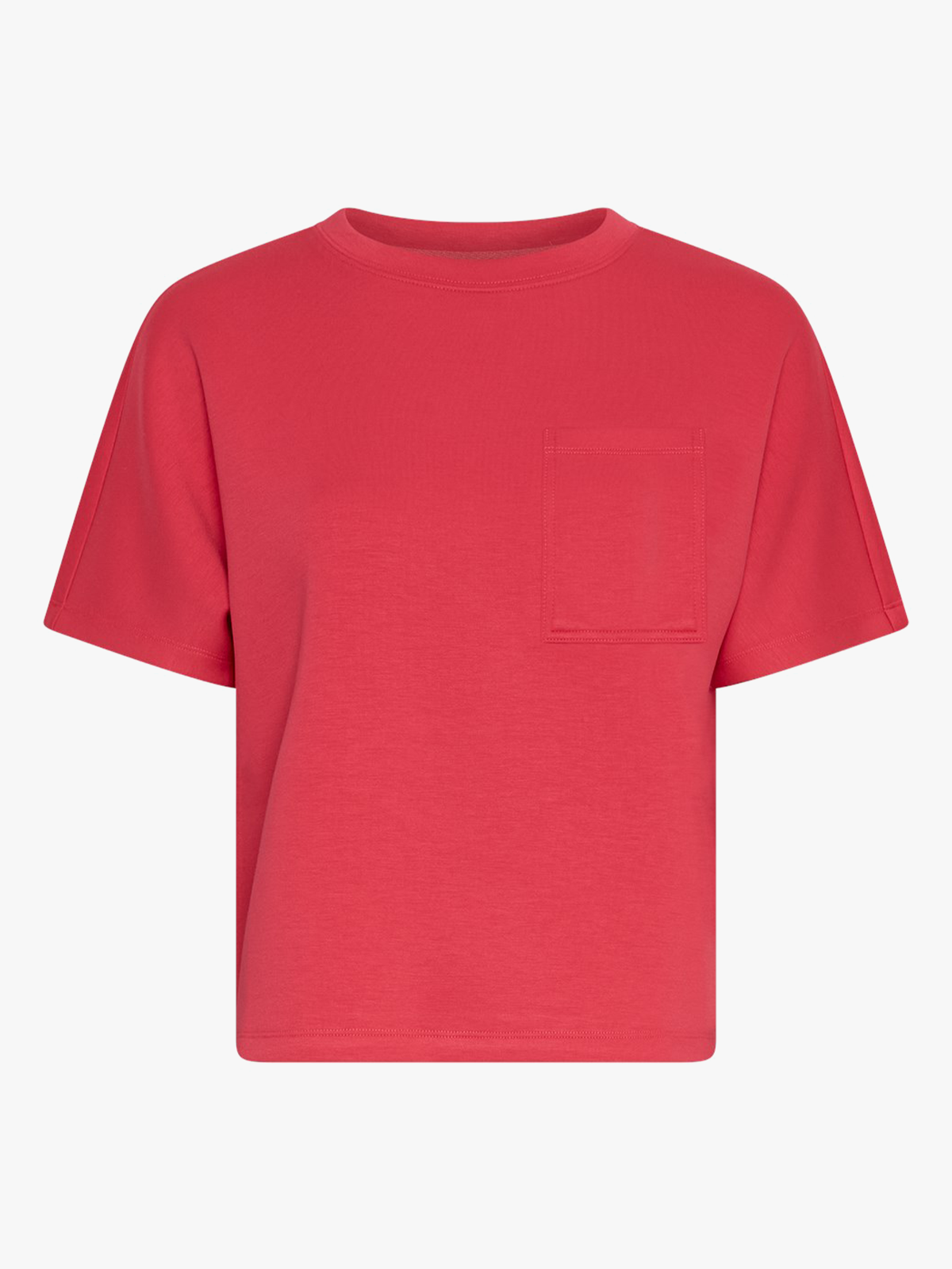 MSCH Copenhagen Harissa Ima Q Short Sleeve Sweatshirt Rose Red