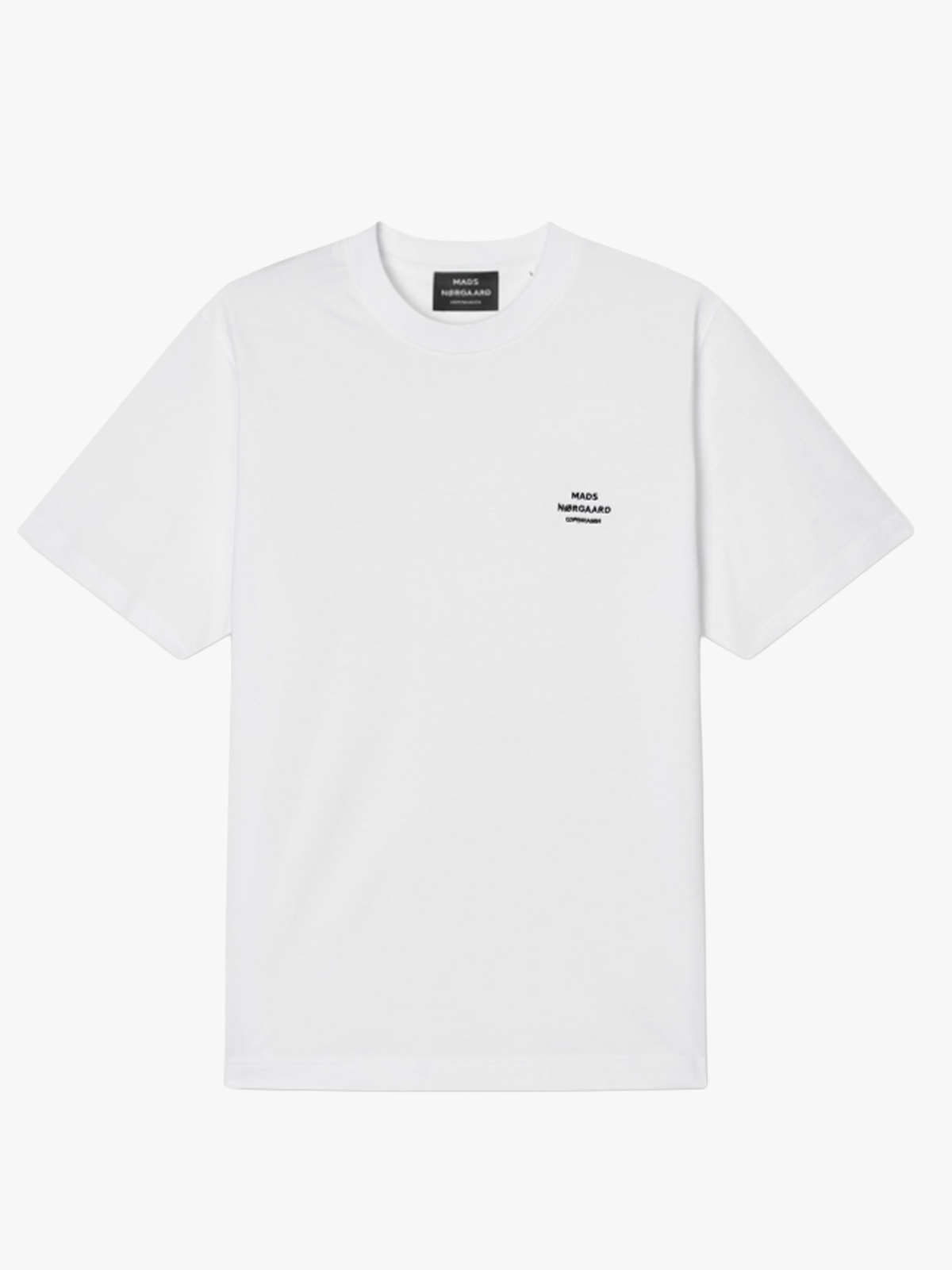 Mads Nørgaard Cotton Jersey Frode Logo Tee FAV White