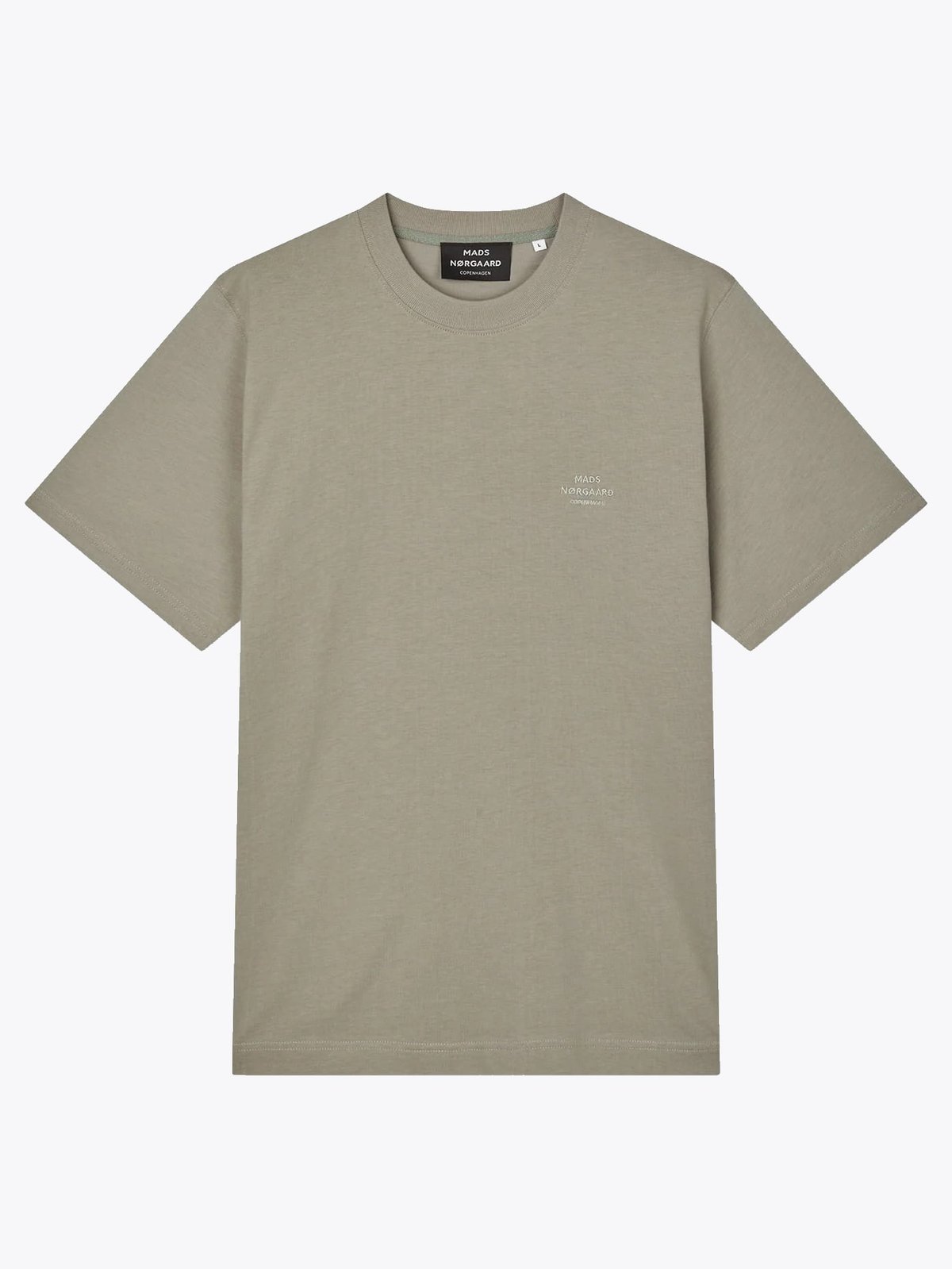 Mads Nørgaard Cotton Jersey Frode Logo Tee FAV Beige