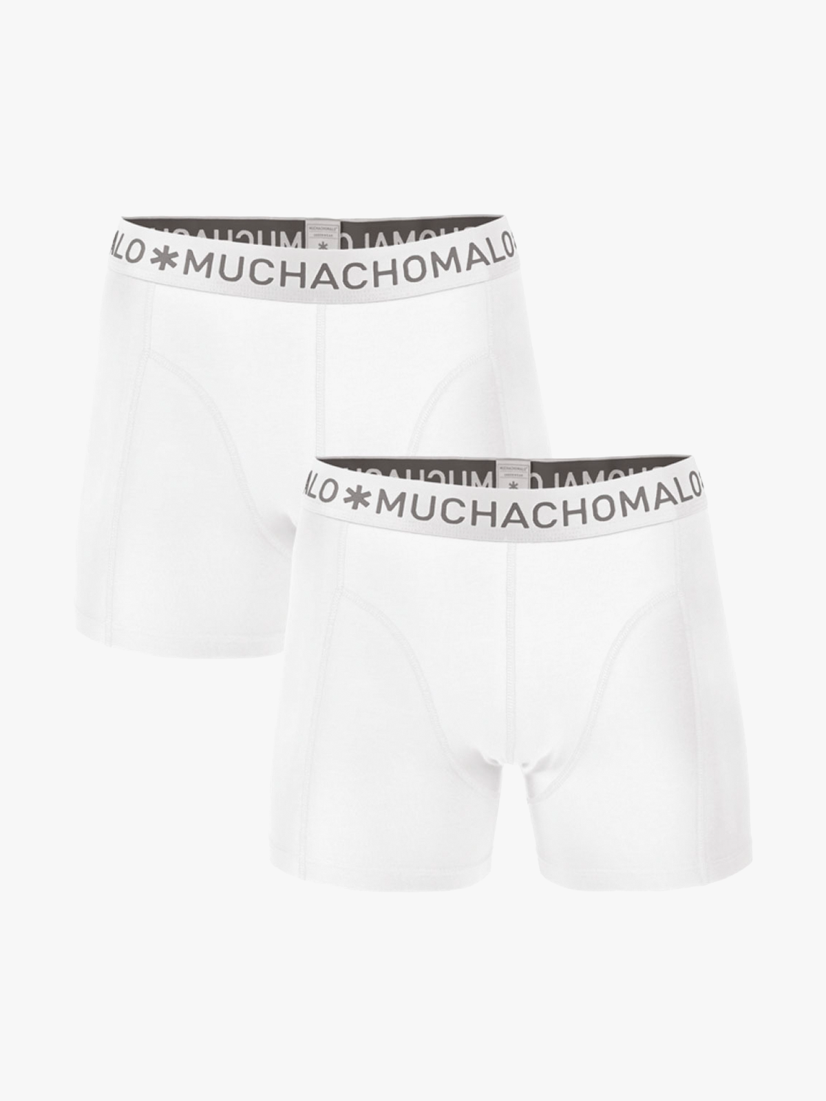 Muchachomalo 2-Pakk Solid Boxer Hvit