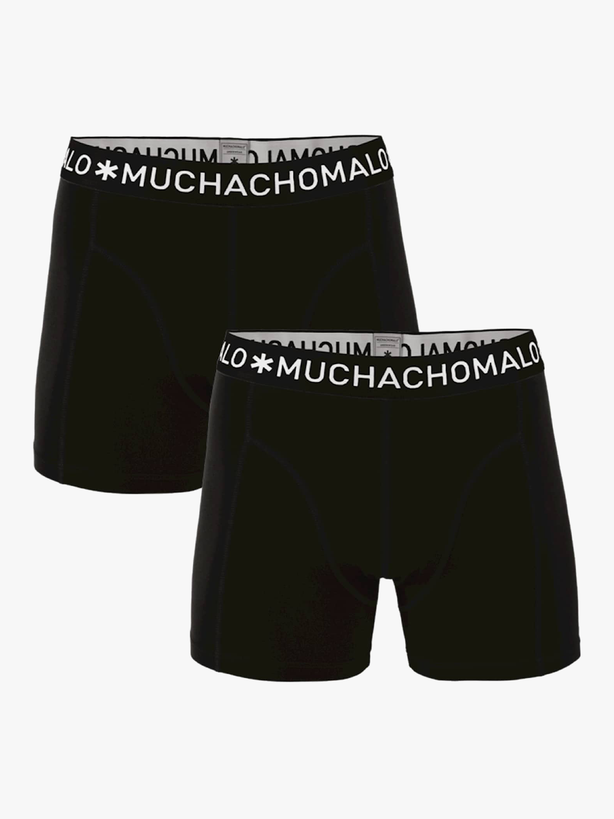 Muchachomalo 2-Pakk Solid Boxer Black