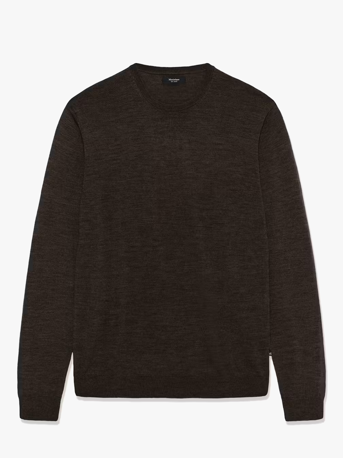 Matinique Grate Wool Pullover Dark Brown